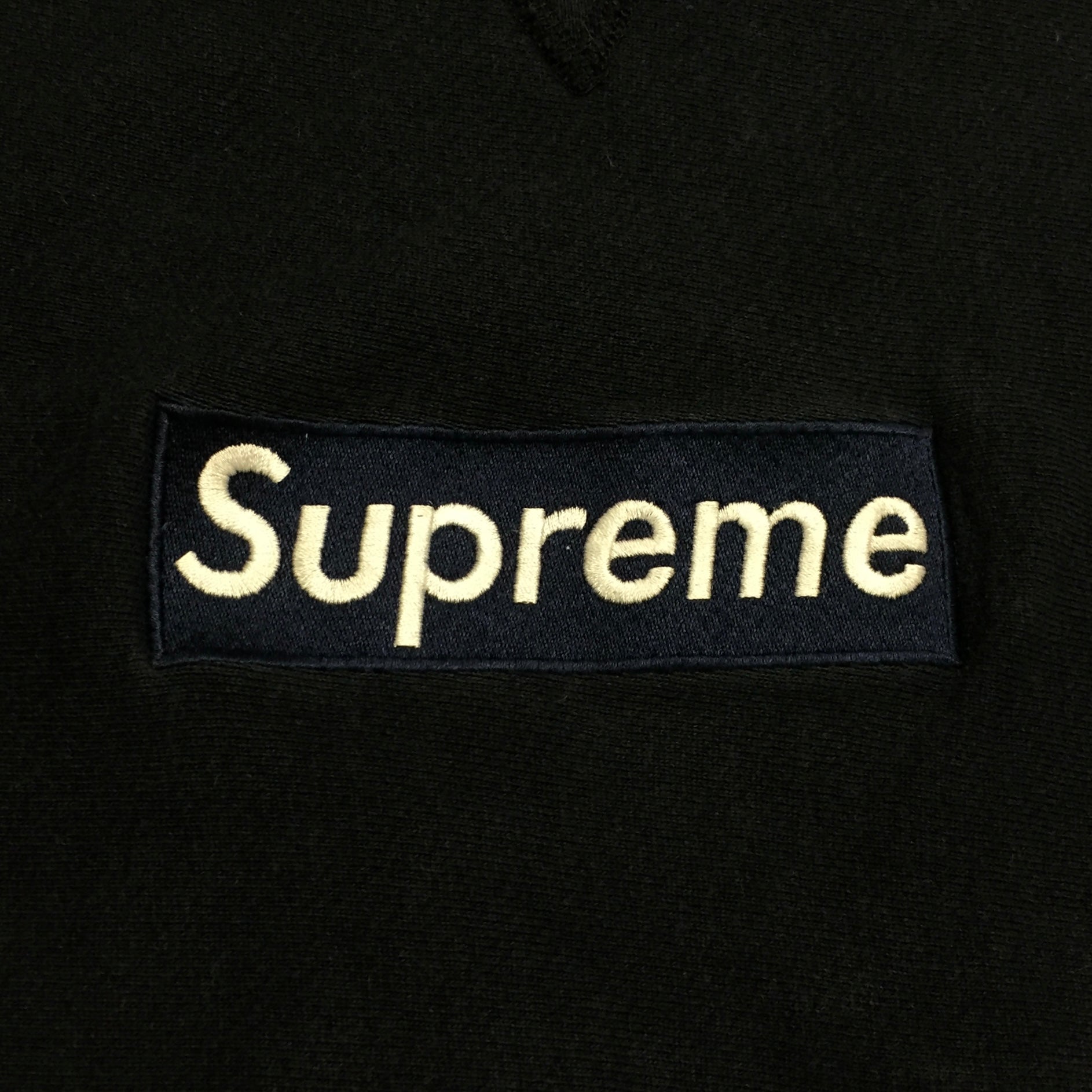 1997 Supreme Navy Box Logo Crewneck