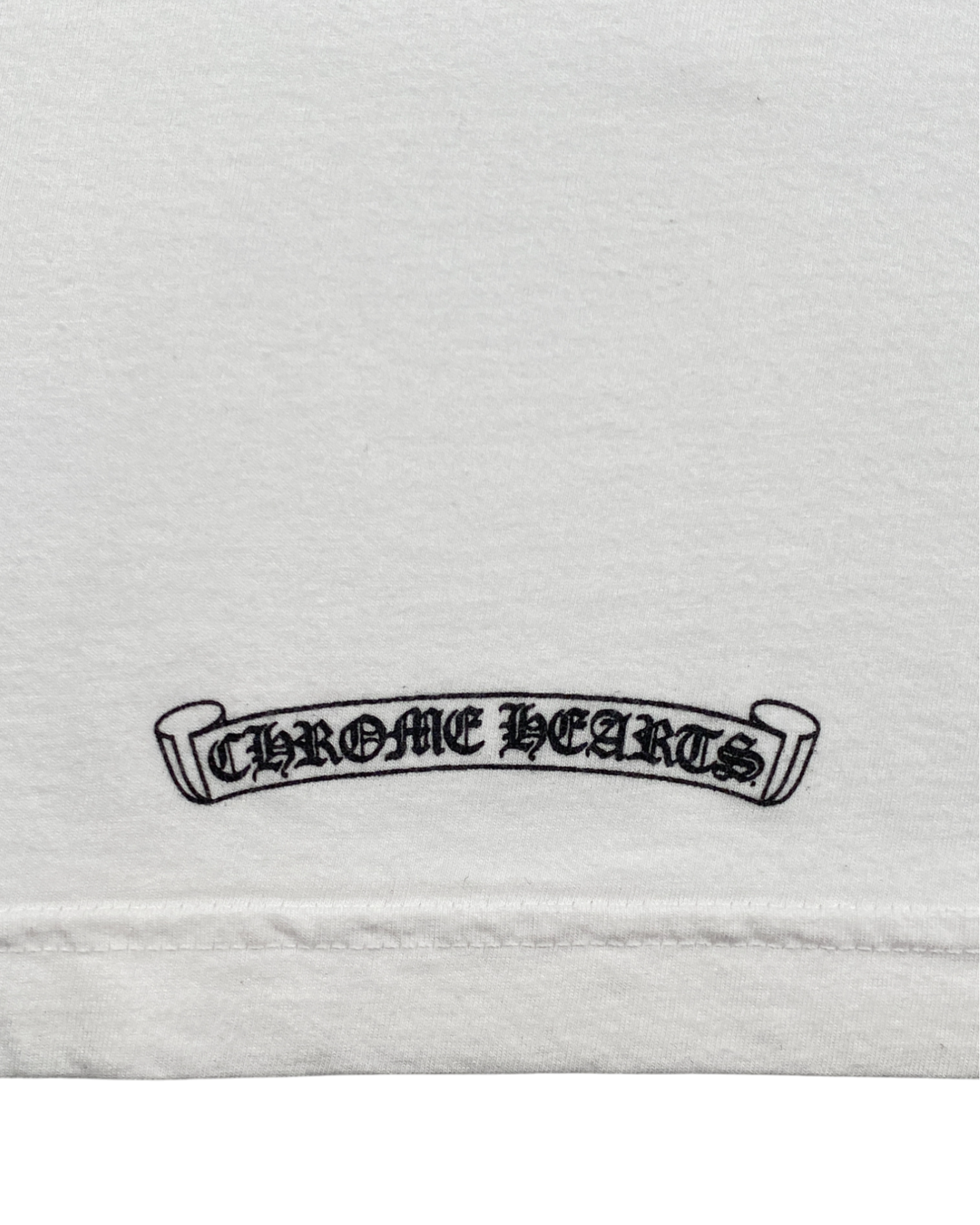 Chrome Hearts White Pink Dagger Logo Tee