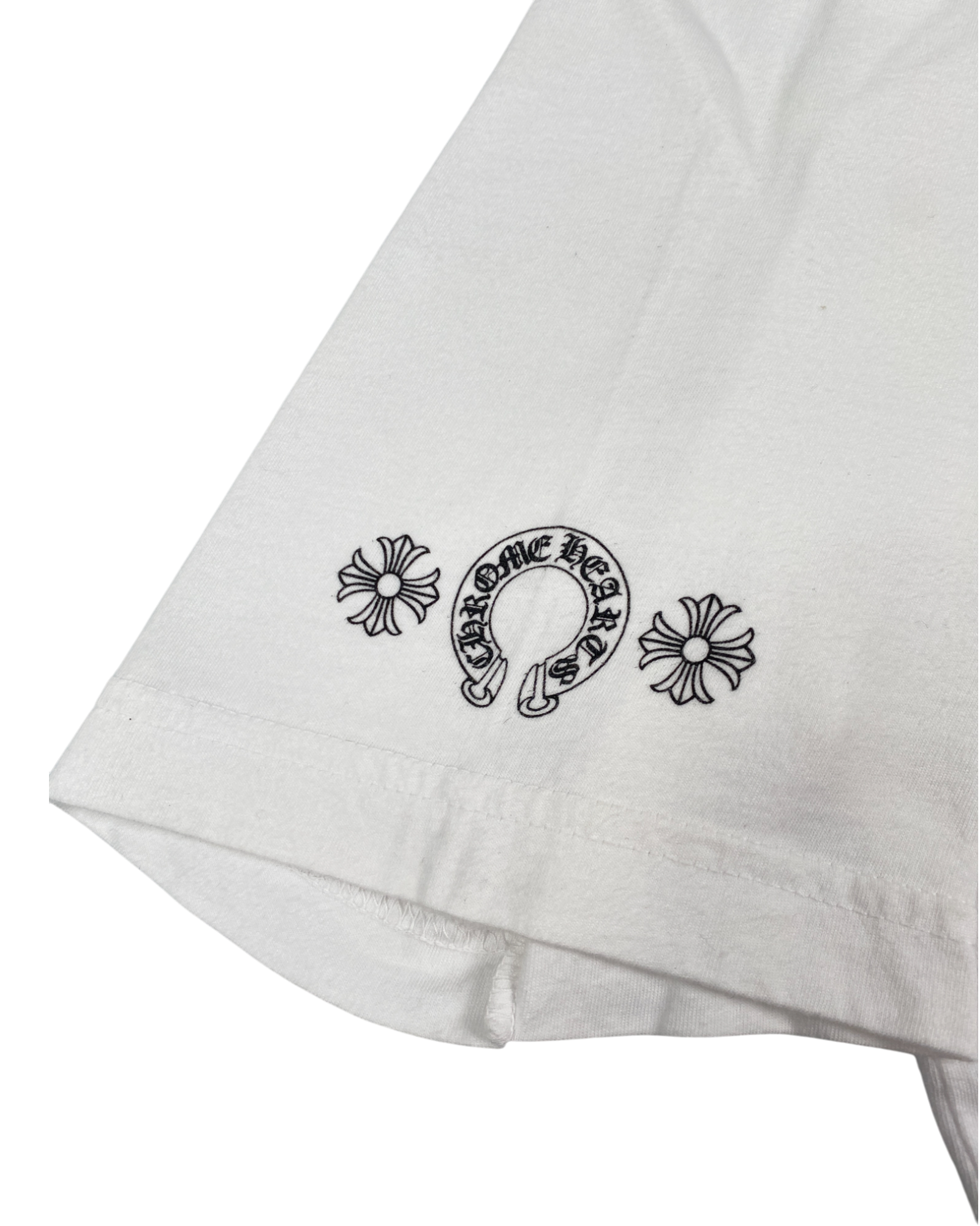 Chrome Hearts White Pink Dagger Logo Tee