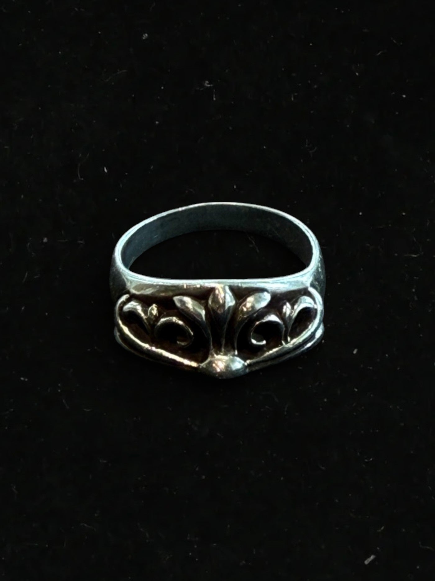 Chrome Hearts Silver Half Keeper Ring