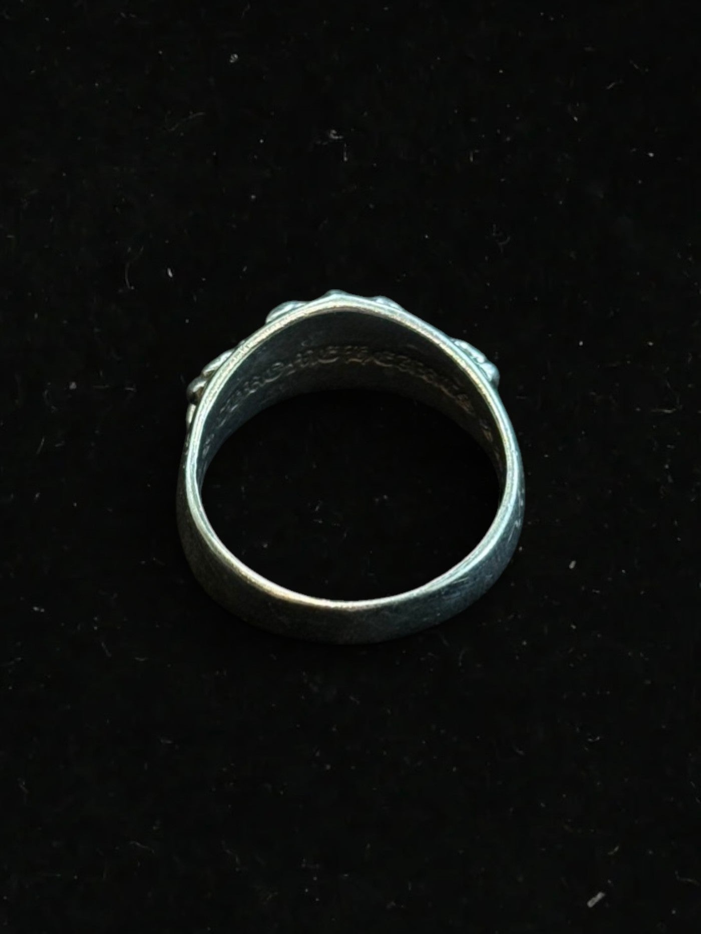 Chrome Hearts Silver Half Keeper Ring