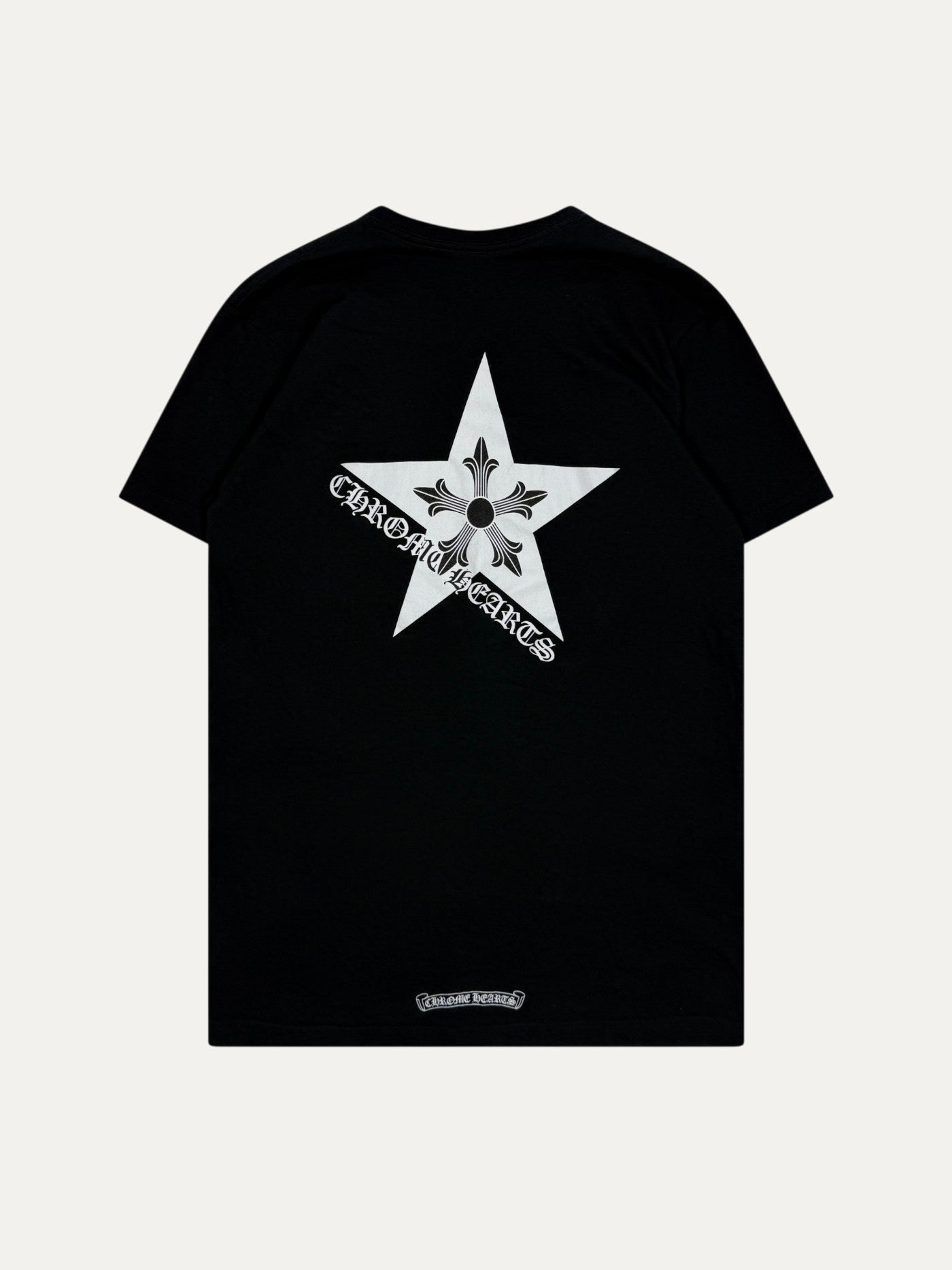 Chrome Hearts Vintage Black White Star Cross Tee