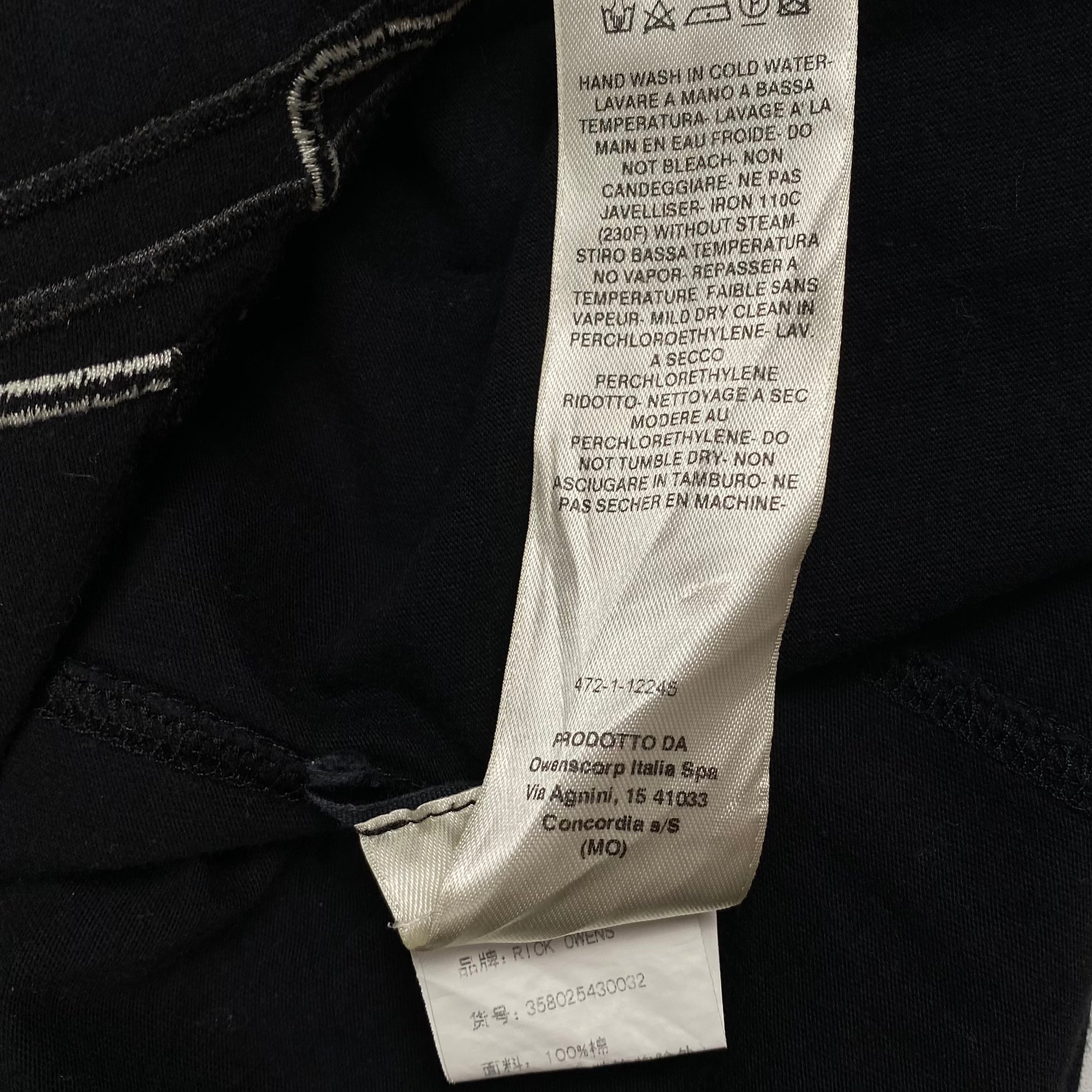 Rick Owens Black Tee