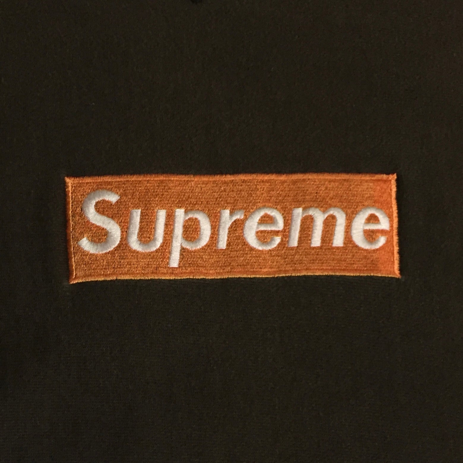 1997 Supreme Orange Brown Box Logo Crewneck