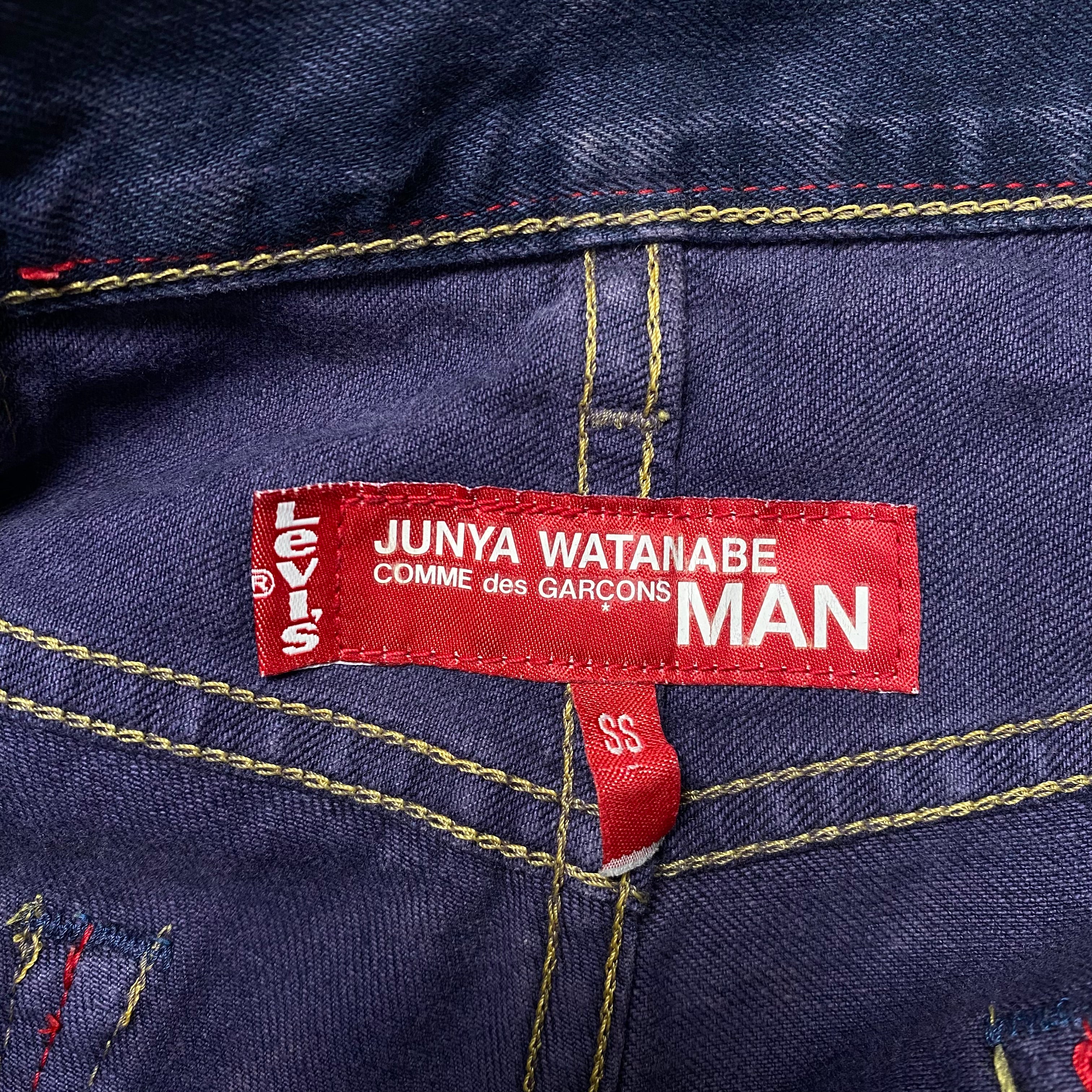Junya Watanabe × Levi’s Printed “Denim Illusion” Pants Blue