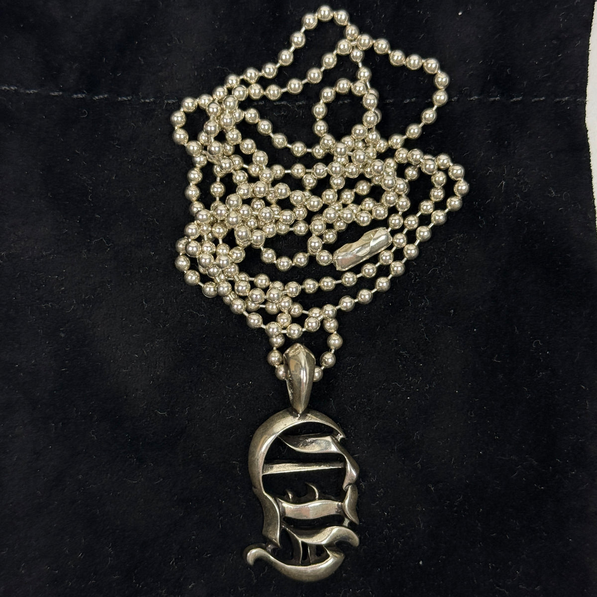 Chrome Hearts CH Logo Ball Chain Pendant