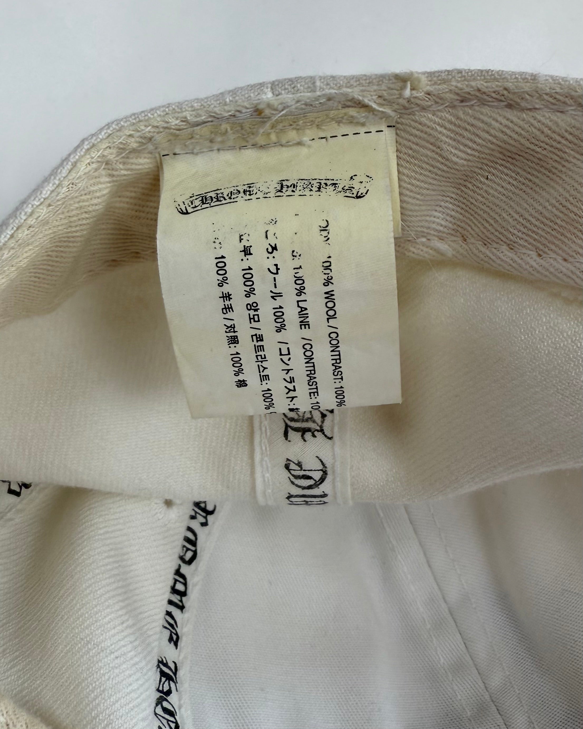 Chrome Hearts White CH Logo Cap