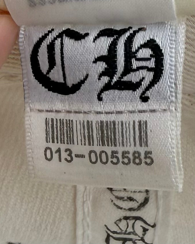 Chrome Hearts White CH Logo Cap