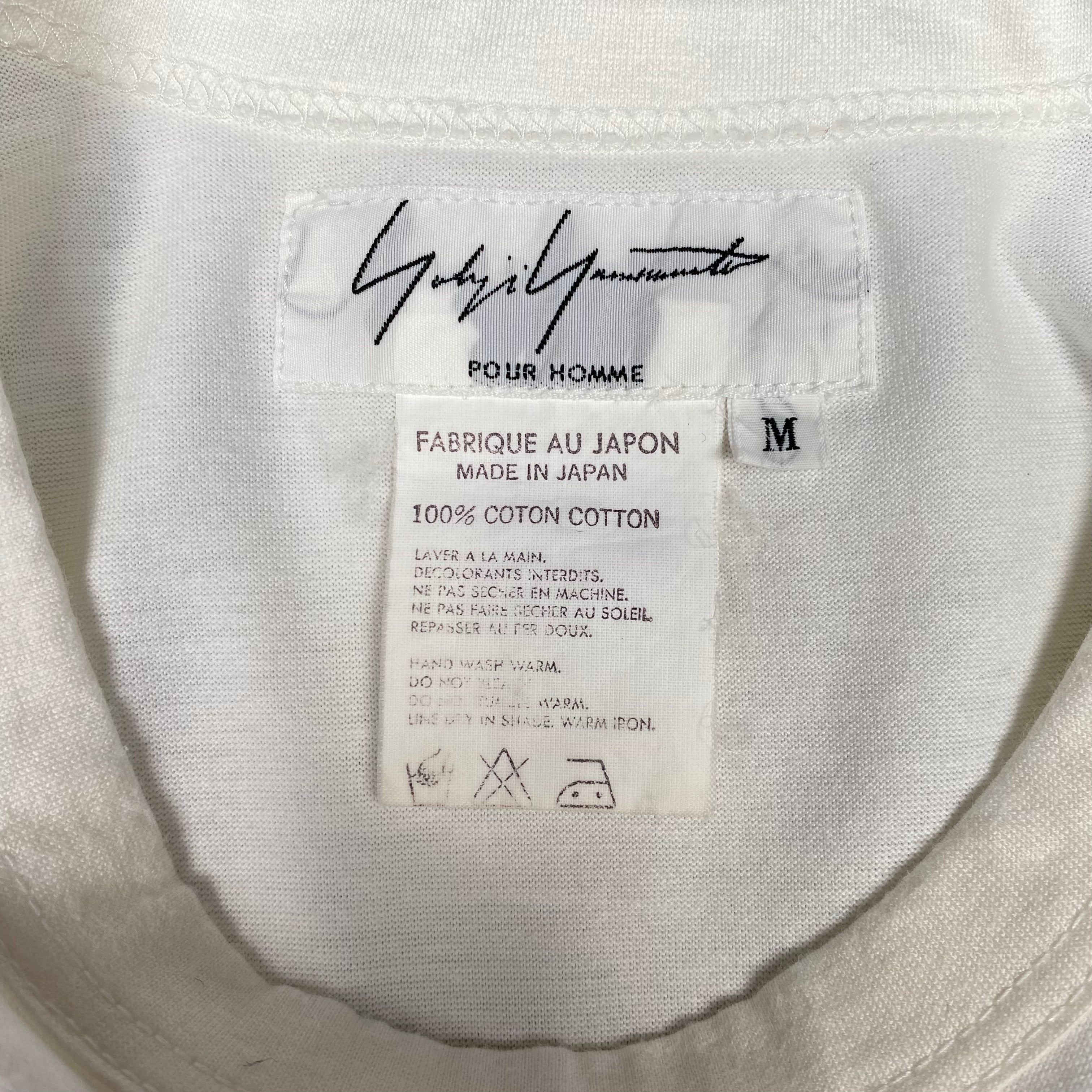Yohji Yamamoto Pour Homme White Long Sleeve Tee SS96
