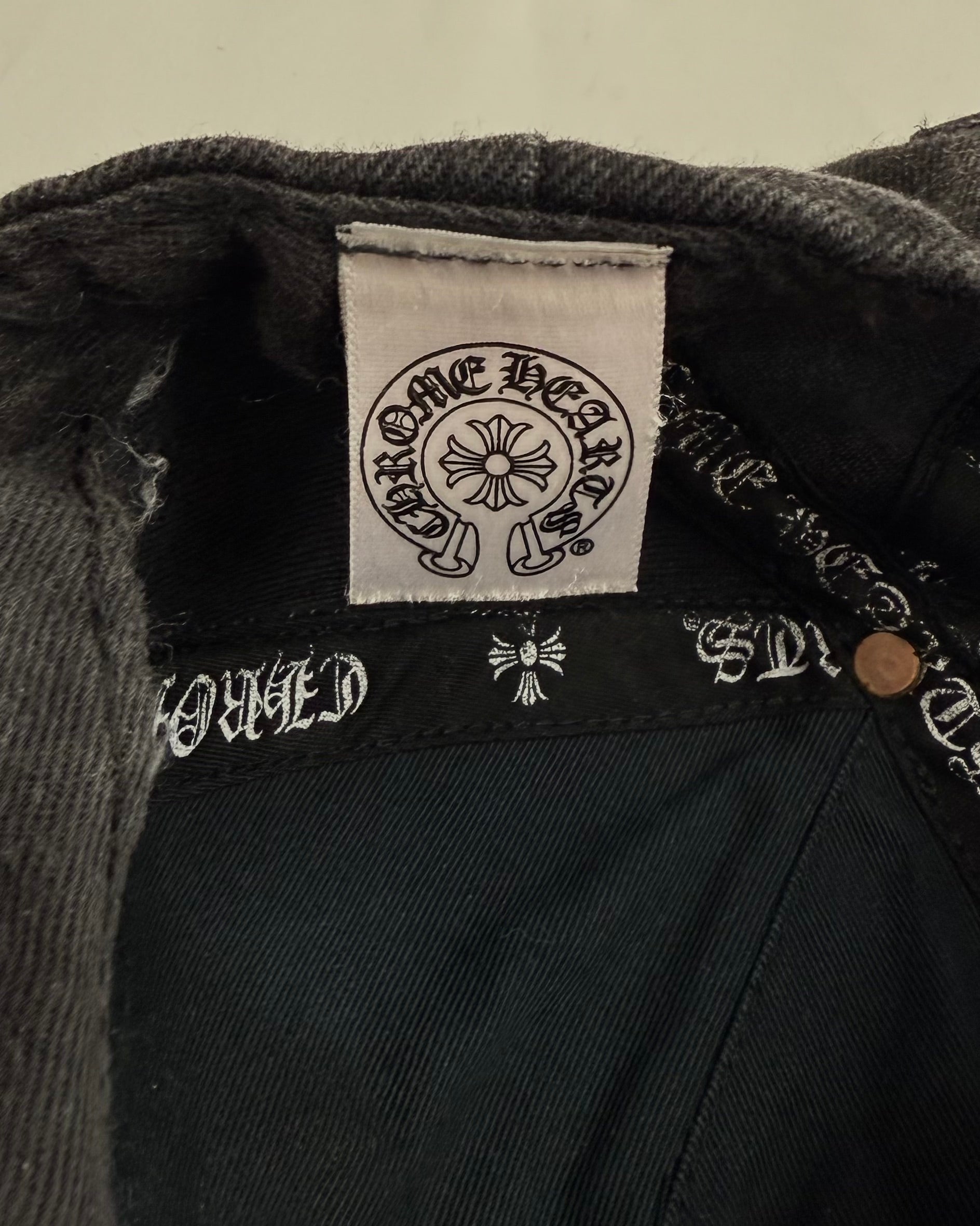 Chrome Hearts Black Cross Logo Cap