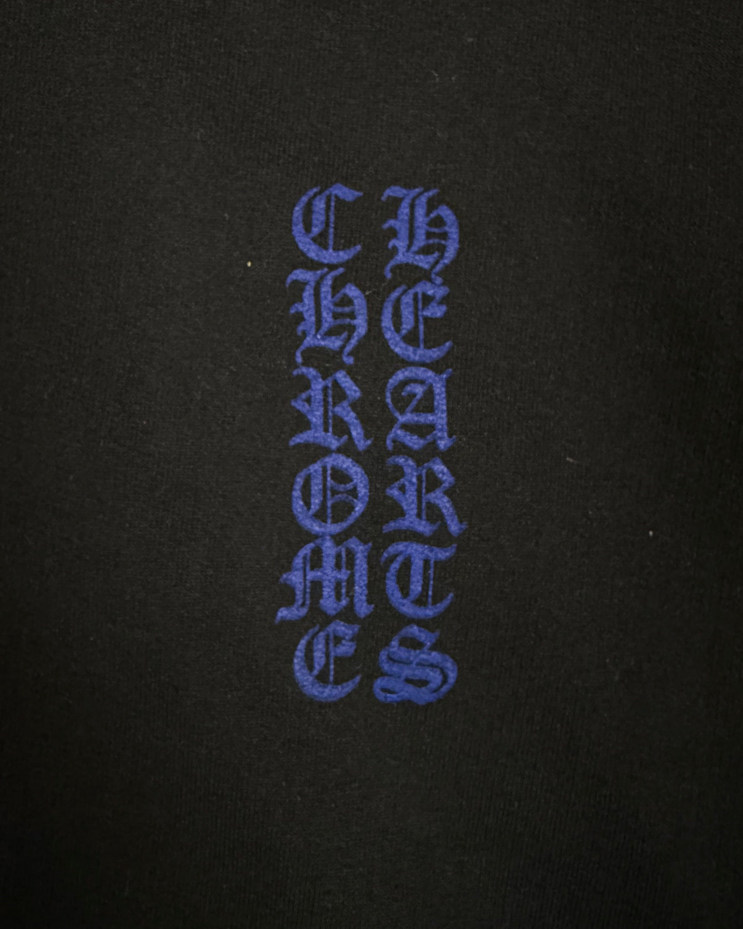Chrome Hearts Black Blue Thermal Zip Up Hoodie