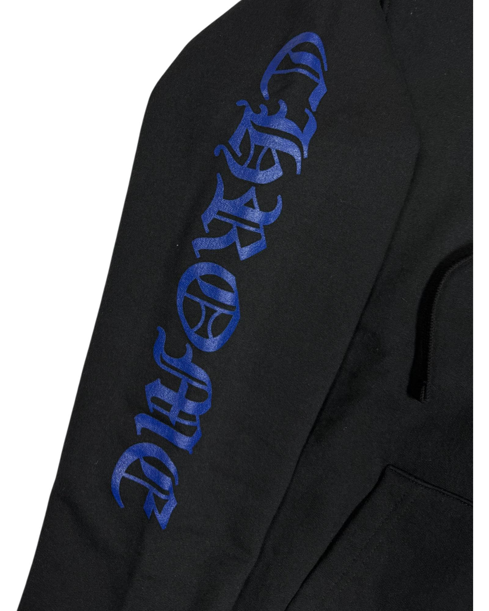 Chrome Hearts Black Blue Thermal Zip Up Hoodie
