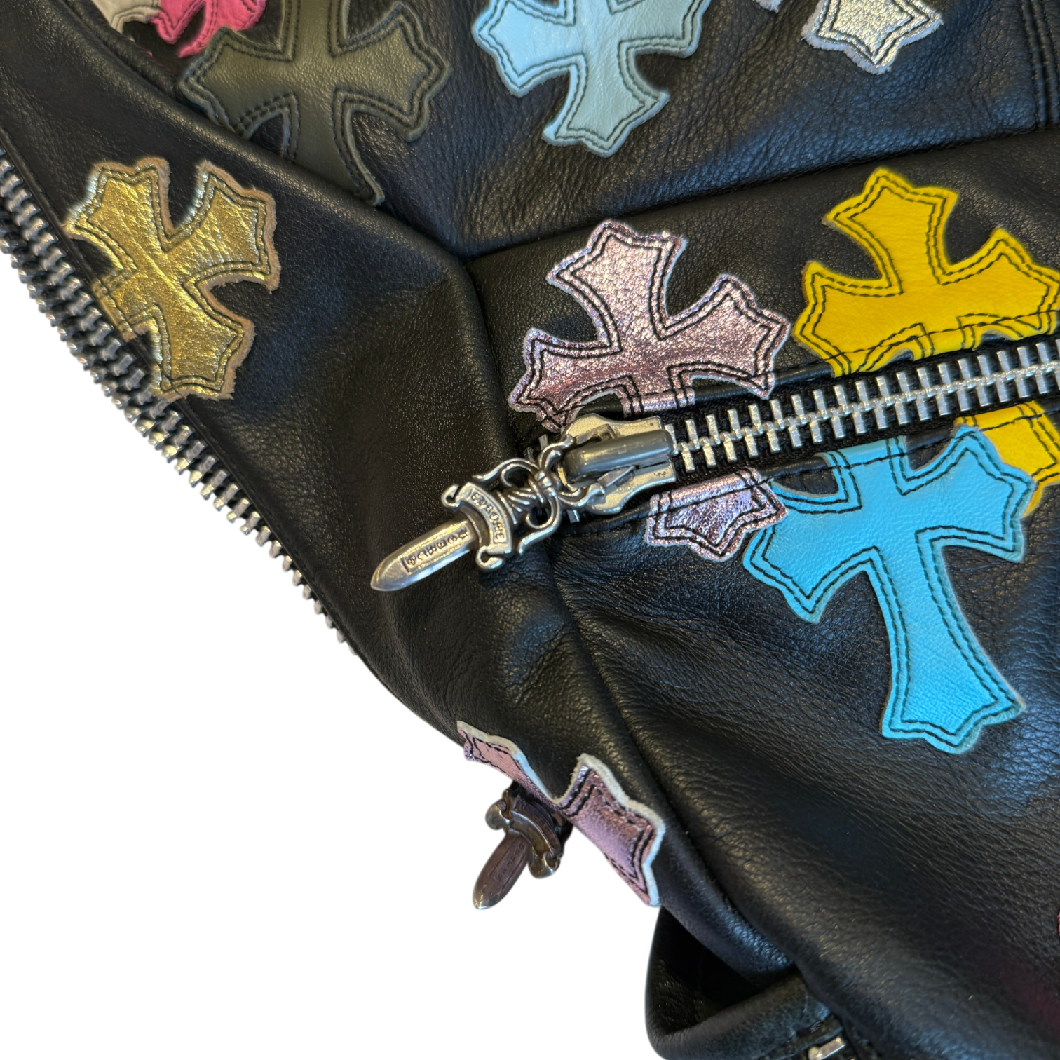 Chrome Hearts Multi Colour Cemetery Cross Large Snat Bag