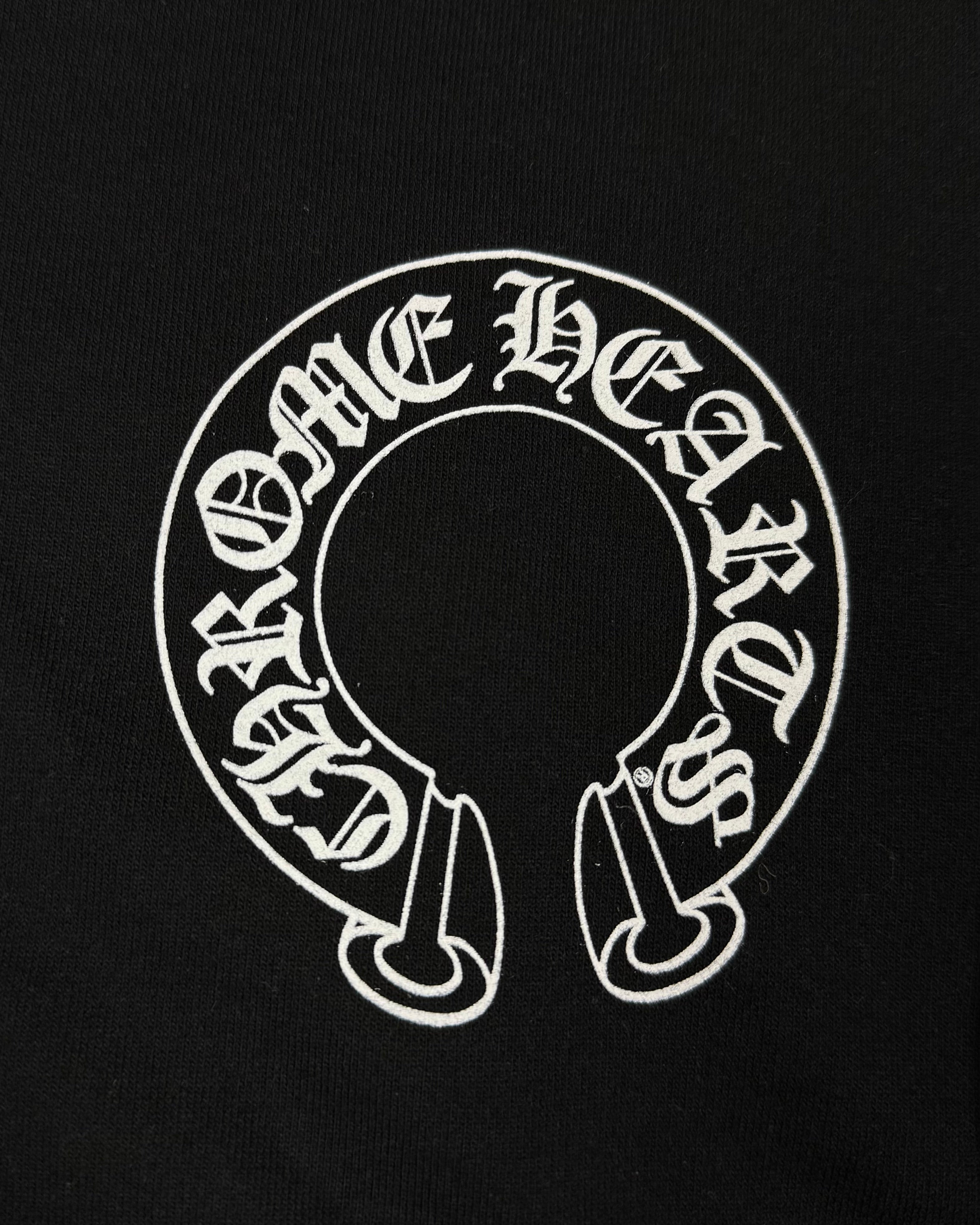 Chrome Hearts Black Thermal Horseshoe Zip Up Hoodie