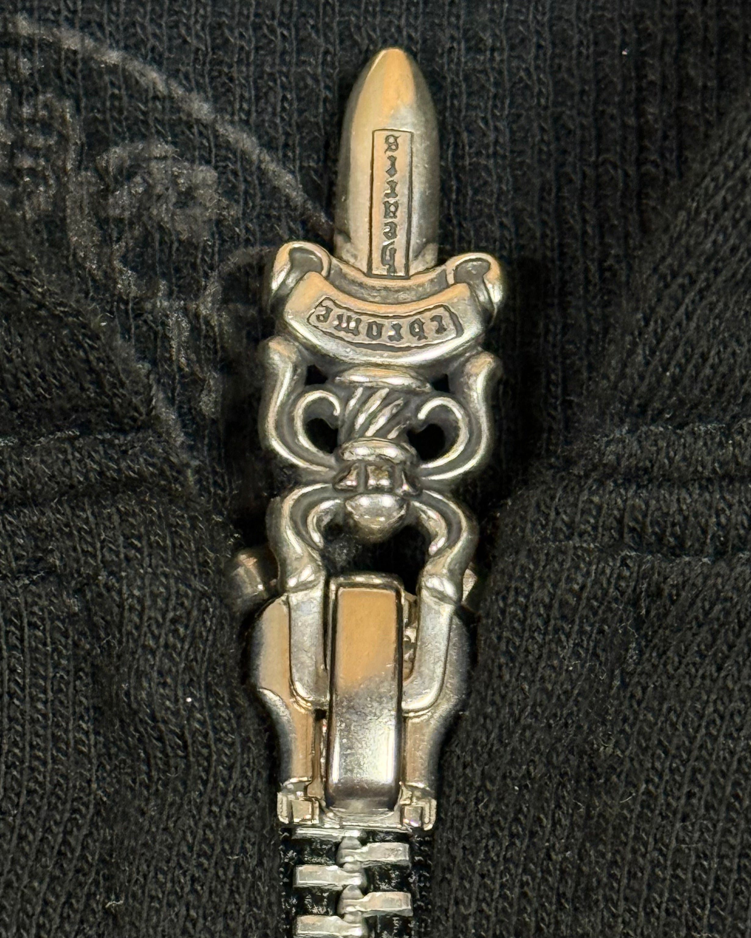 Chrome Hearts Black Thermal Horseshoe Zip Up Hoodie