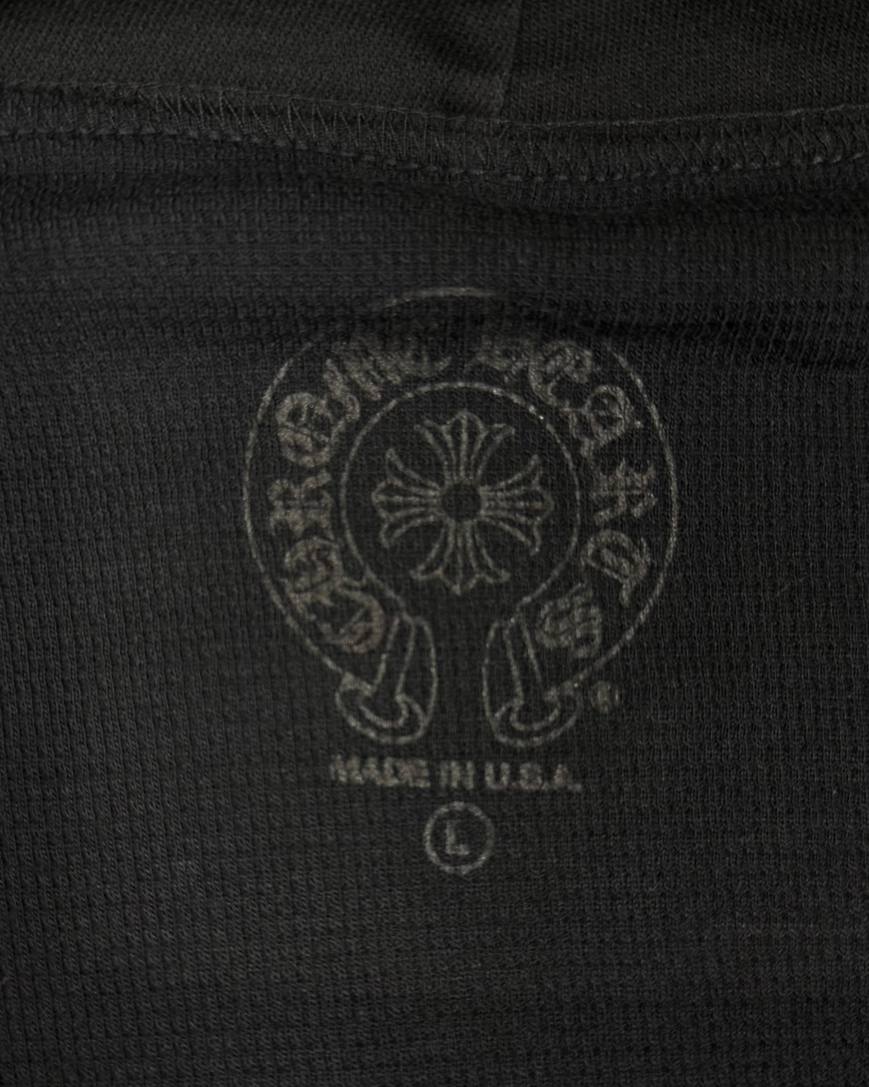 Chrome Hearts Black Thermal Horseshoe Zip Up Hoodie