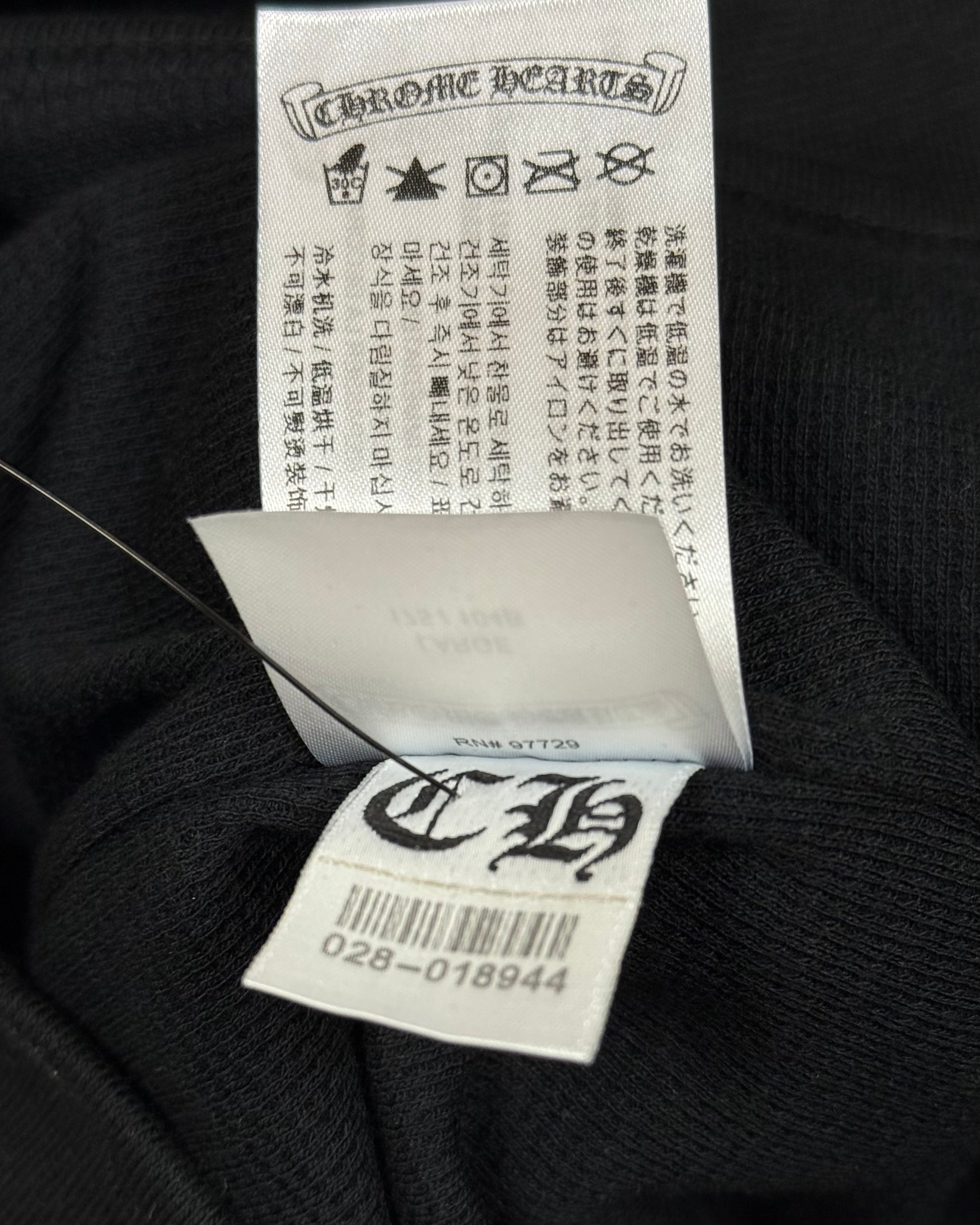 Chrome Hearts Black Thermal Horseshoe Zip Up Hoodie