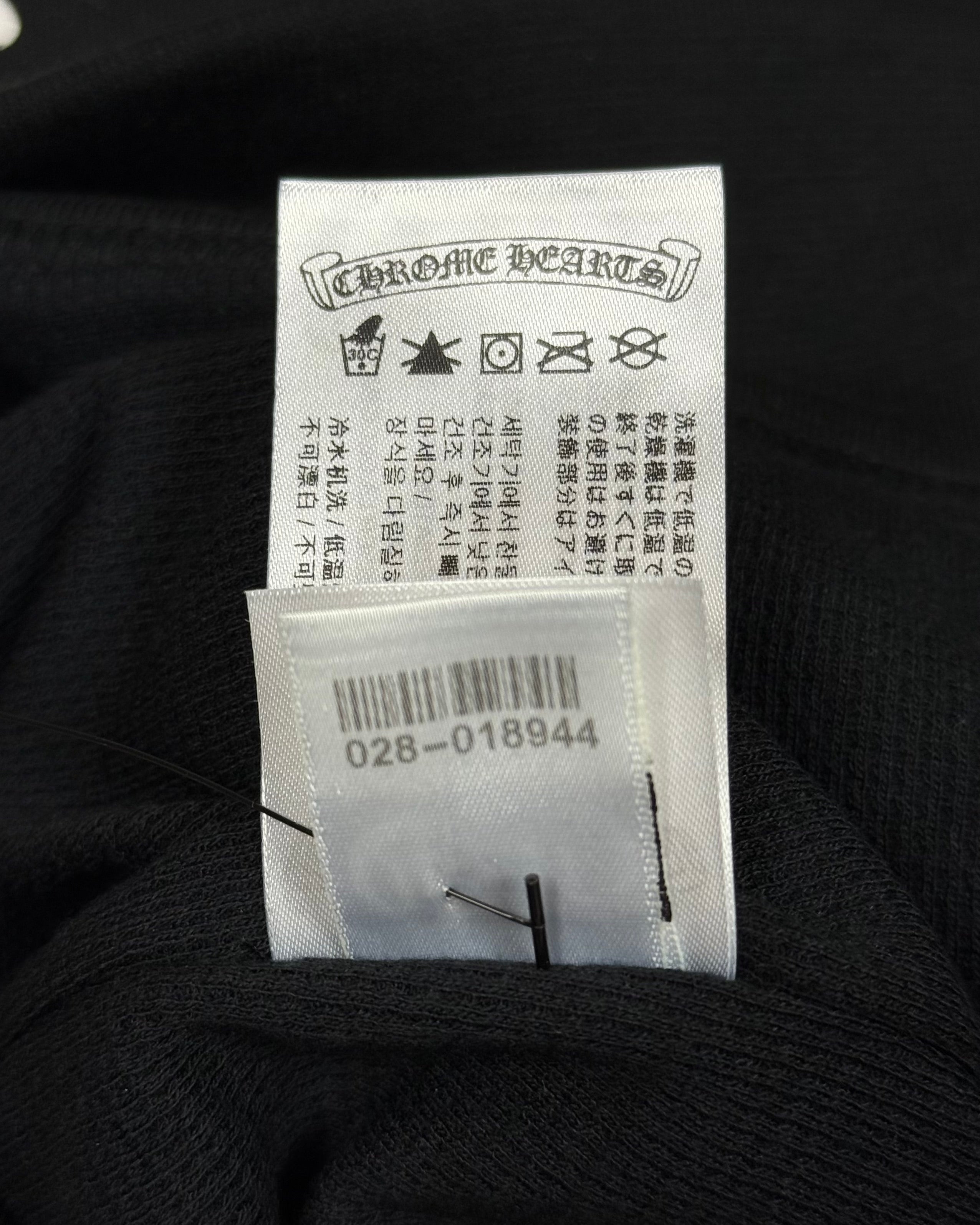 Chrome Hearts Black Thermal Horseshoe Zip Up Hoodie