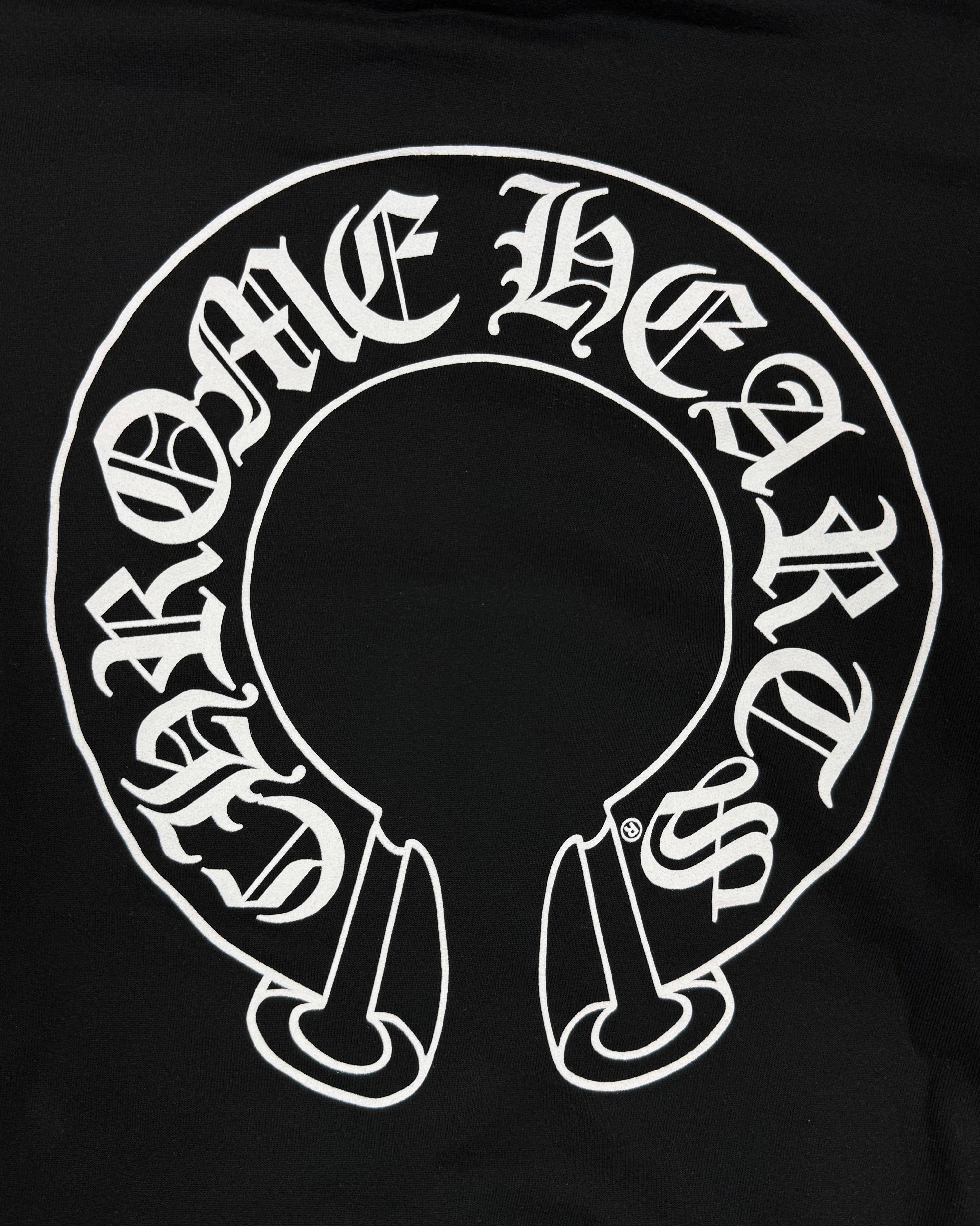 Chrome Hearts Black Thermal Horseshoe Zip Up Hoodie