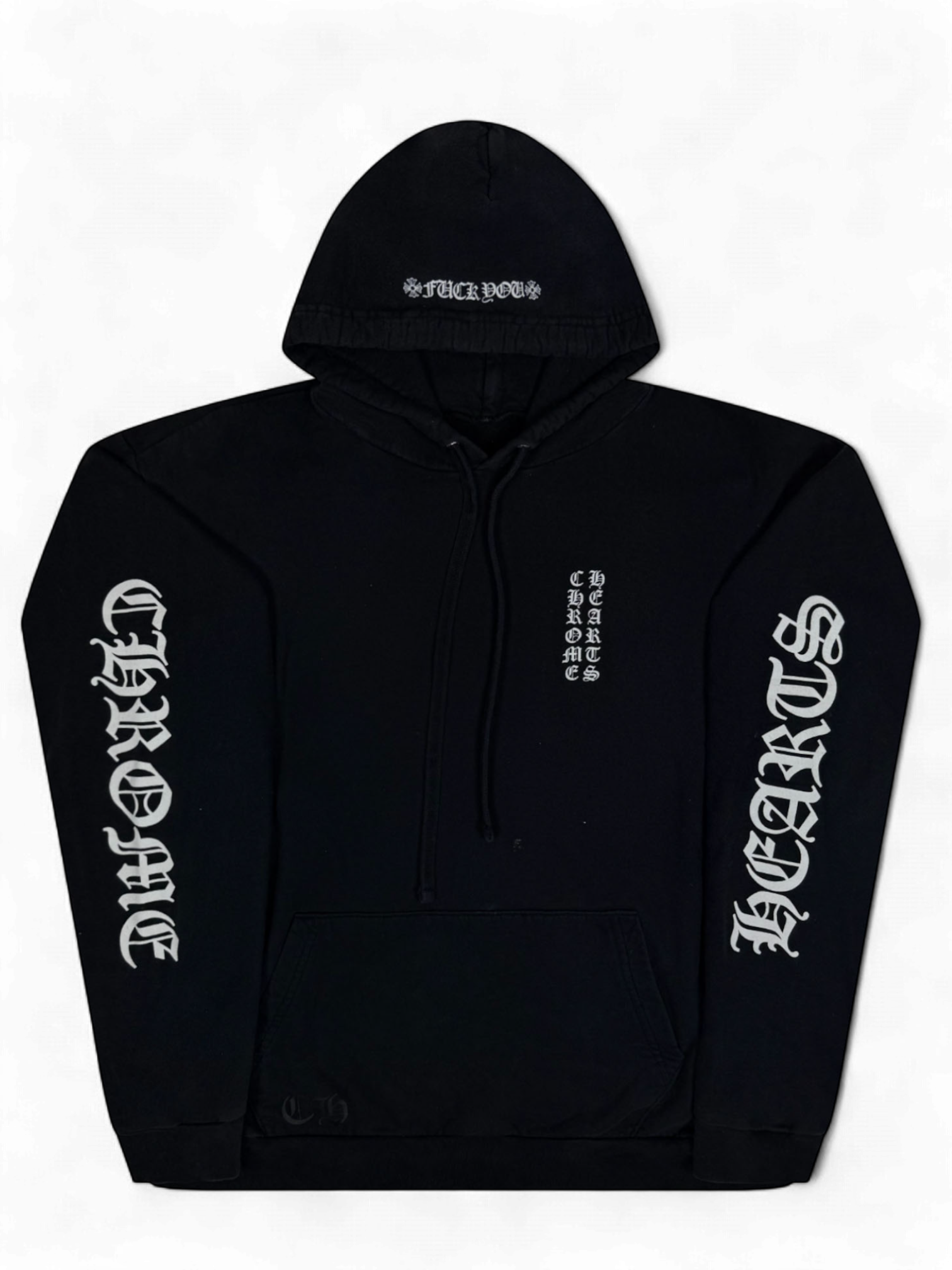 Chrome Hearts Black Vintage Fuck You Logo Hoodie