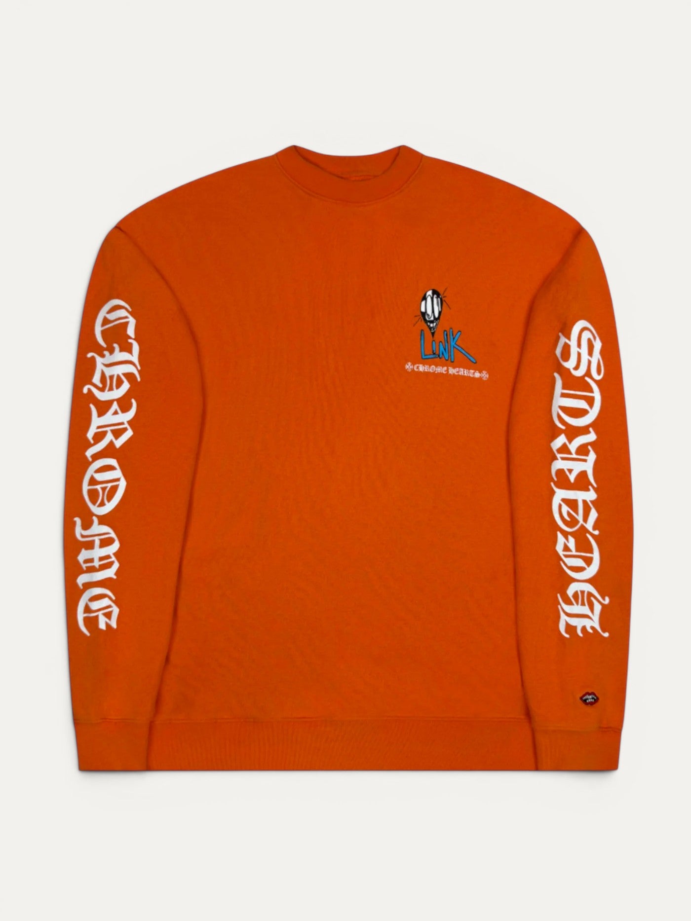Chrome Hearts Matty Boy Orange Link & Build Crewneck