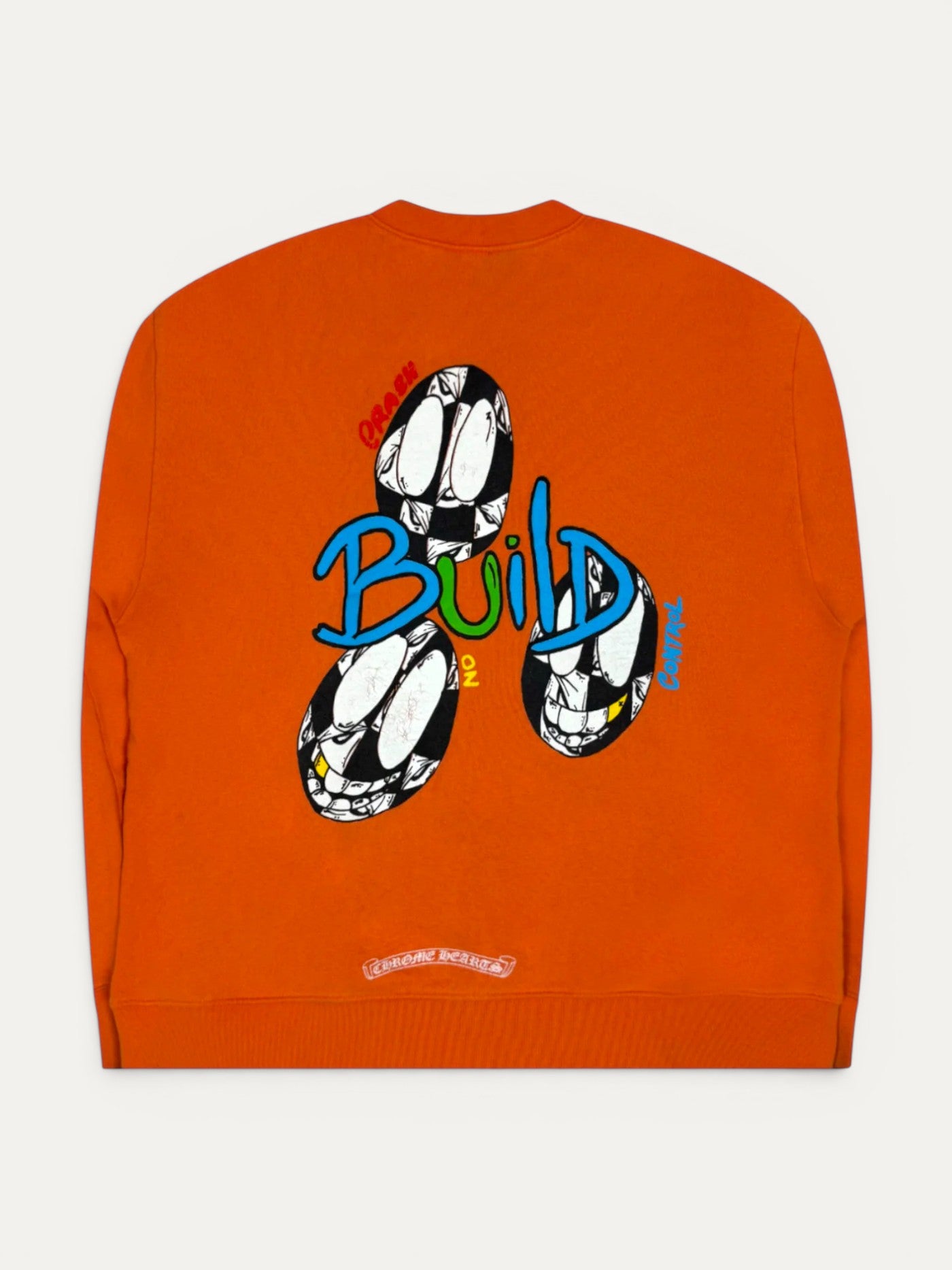Chrome Hearts Matty Boy Orange Link & Build Crewneck