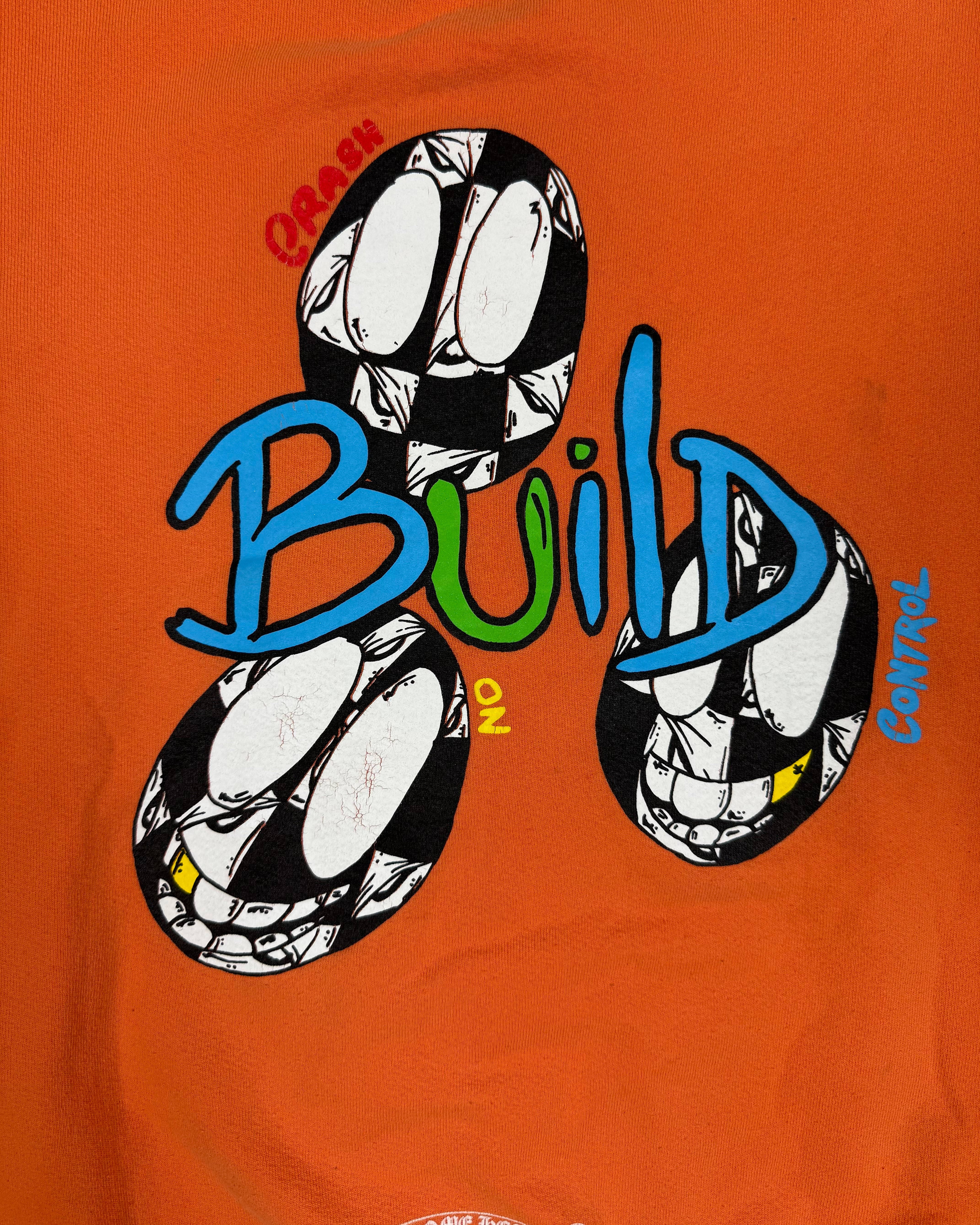 Chrome Hearts Matty Boy Orange Link & Build Crewneck