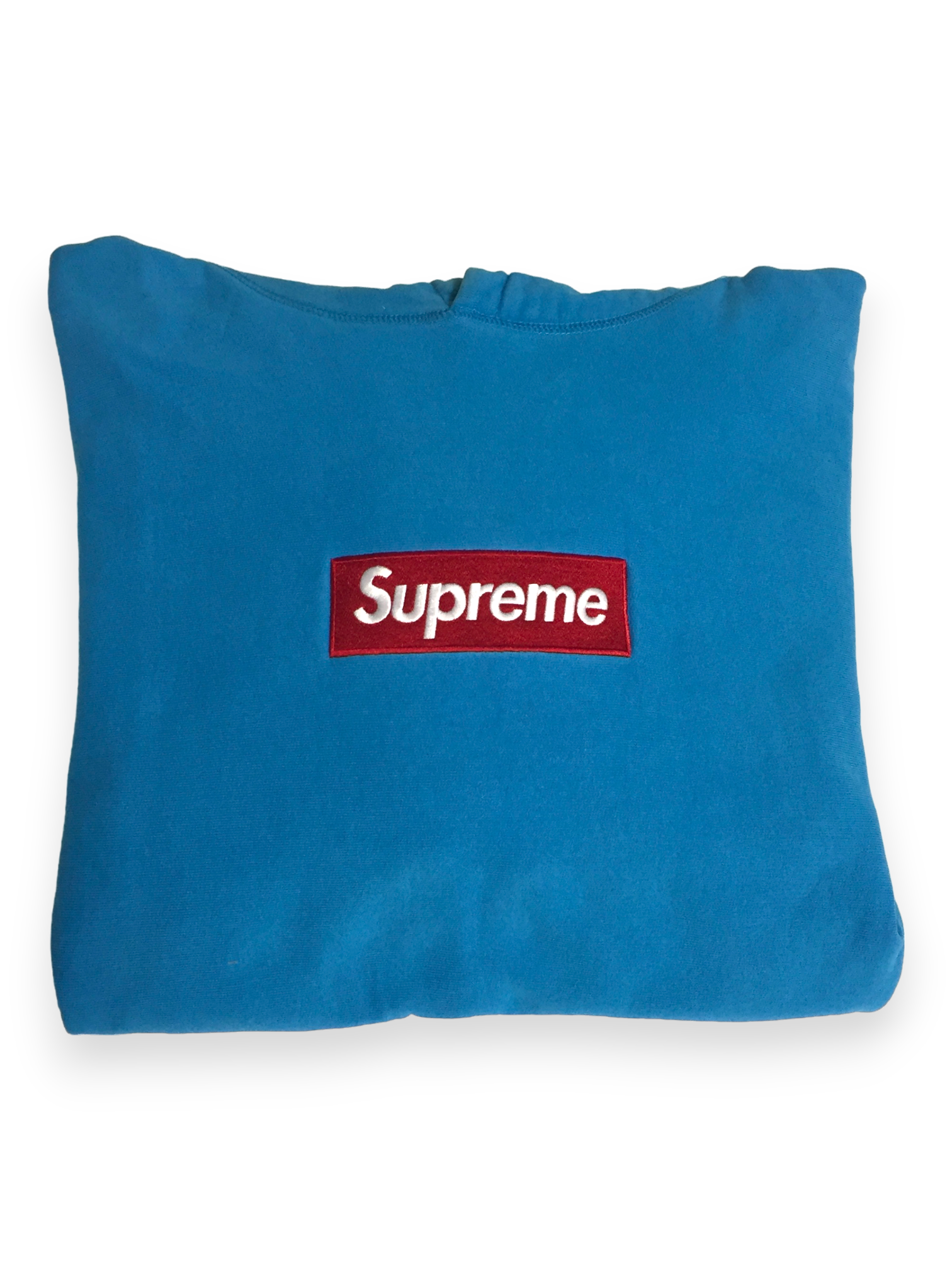 2009 Supreme Teal Blue Box Logo Hoodie