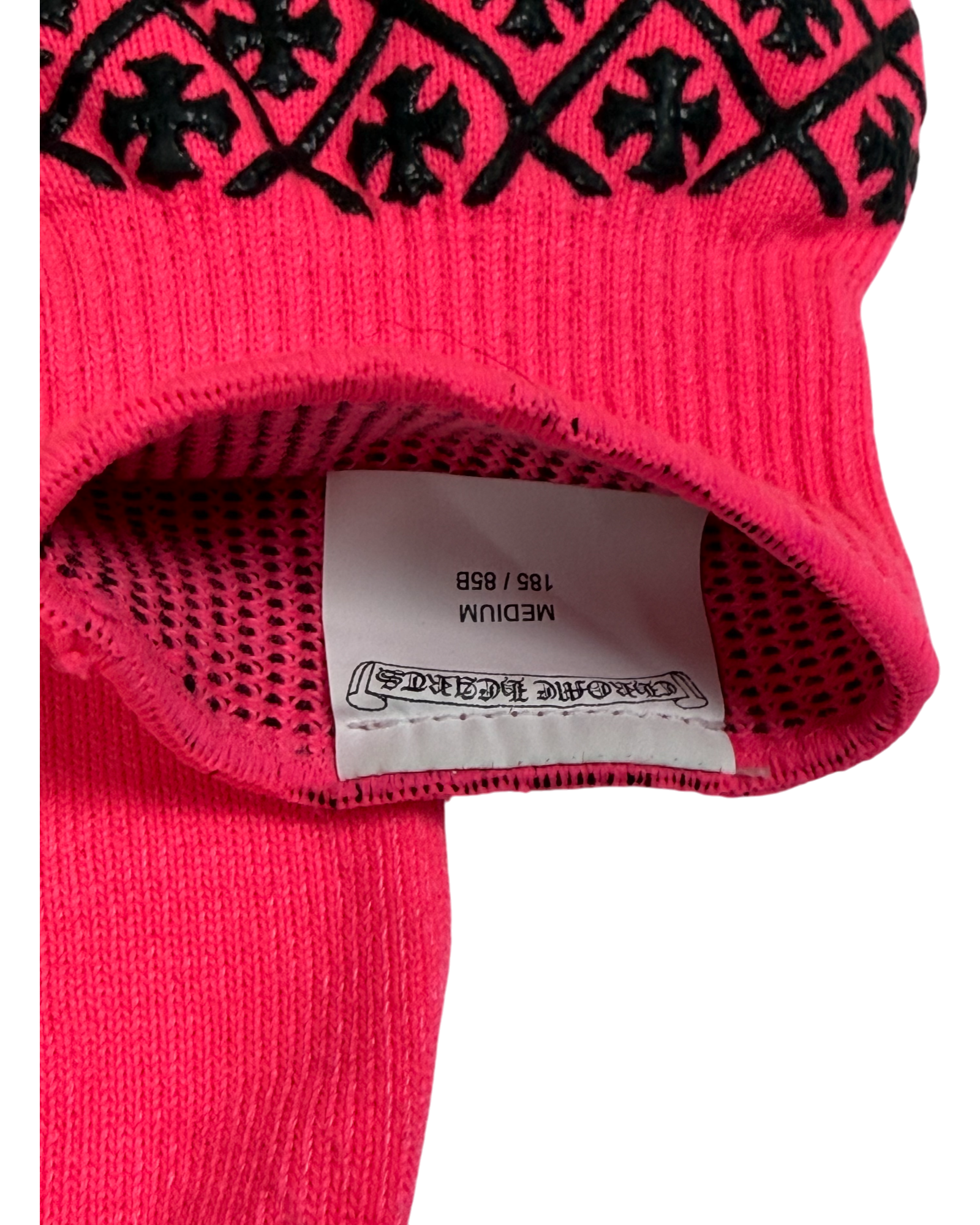 Chrome Hearts Pink Plus Logo Work Gloves