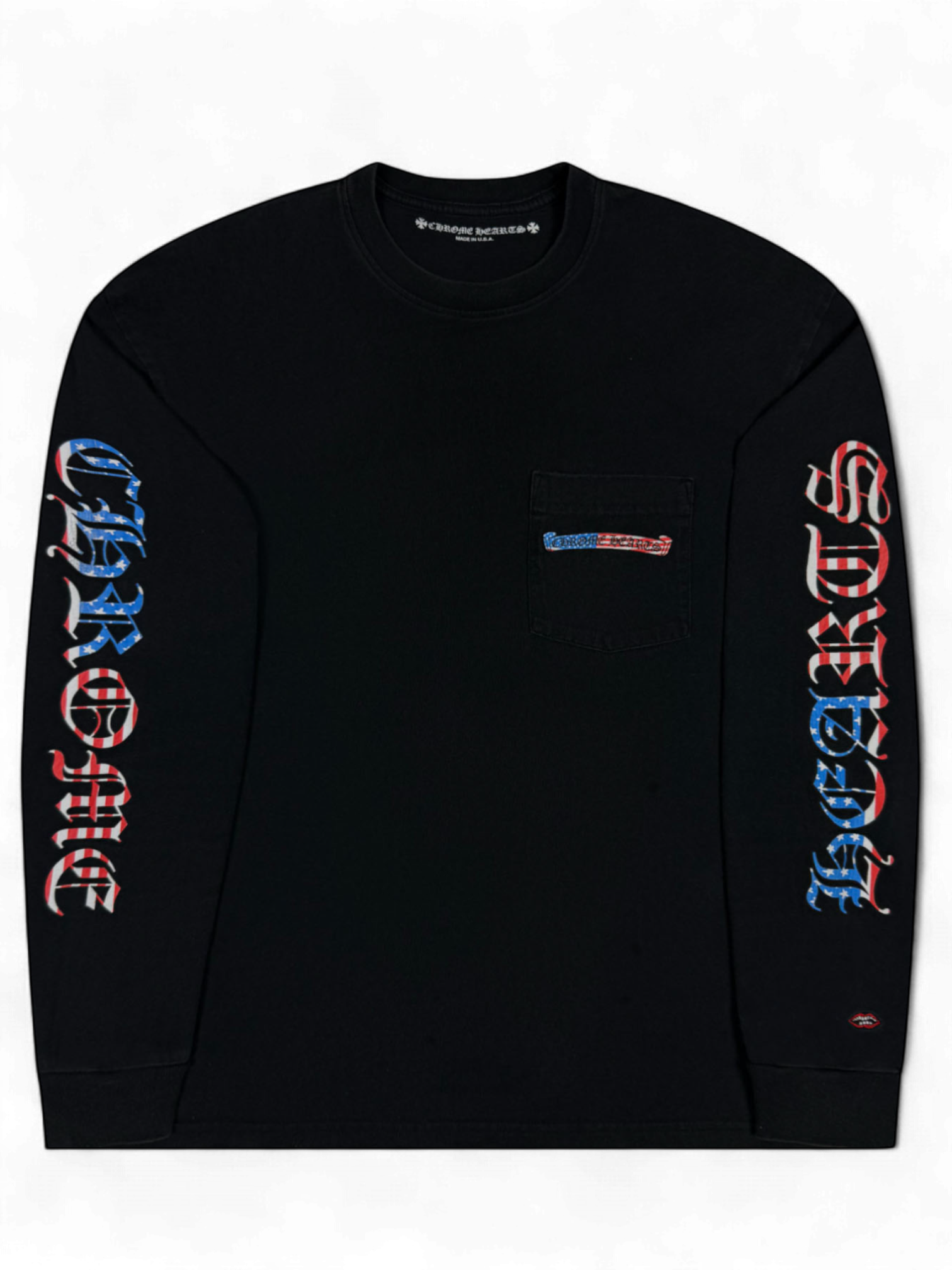 Chrome Hearts Matty Boy Black American Flag Longsleeve