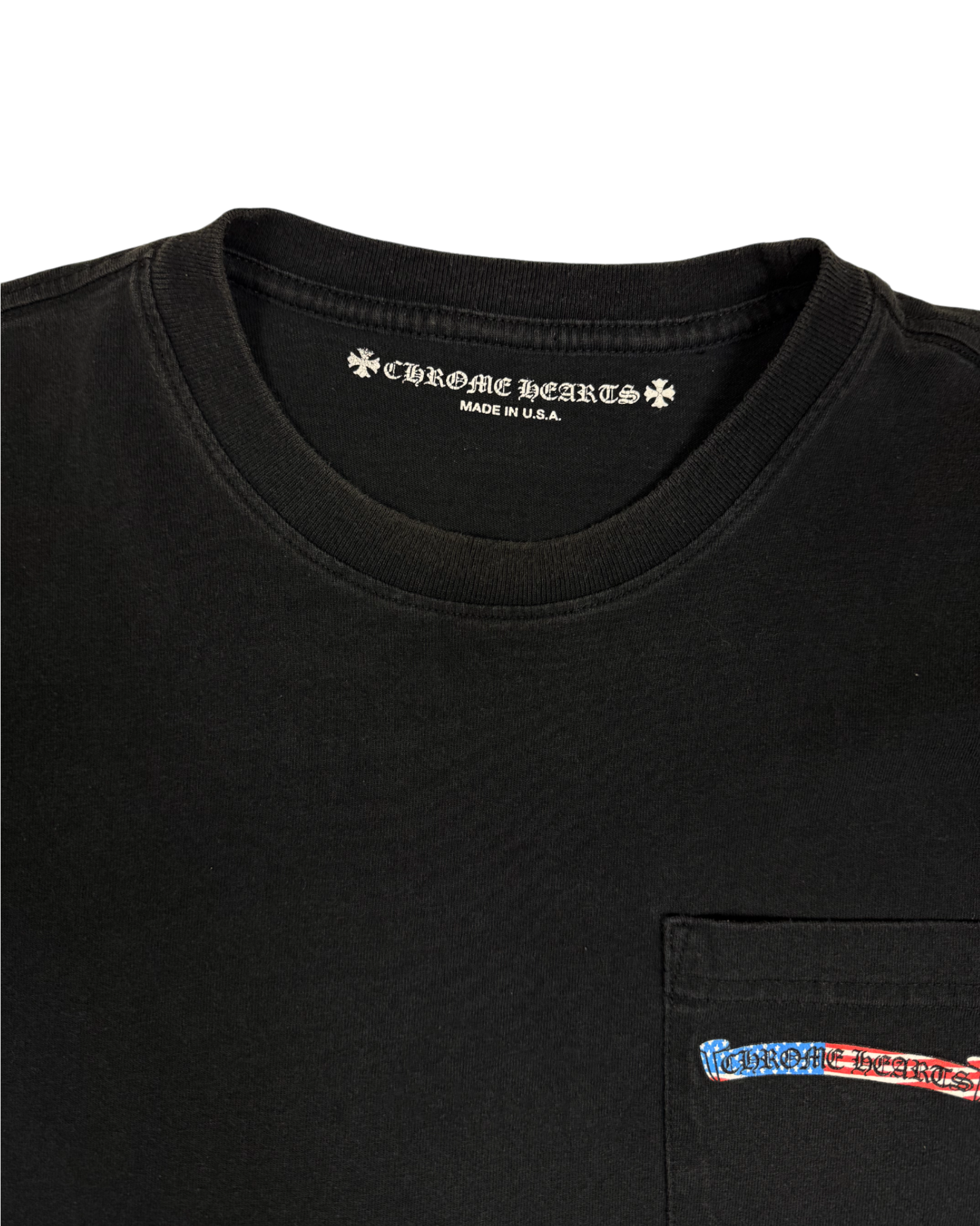 Chrome Hearts Matty Boy Black American Flag Longsleeve