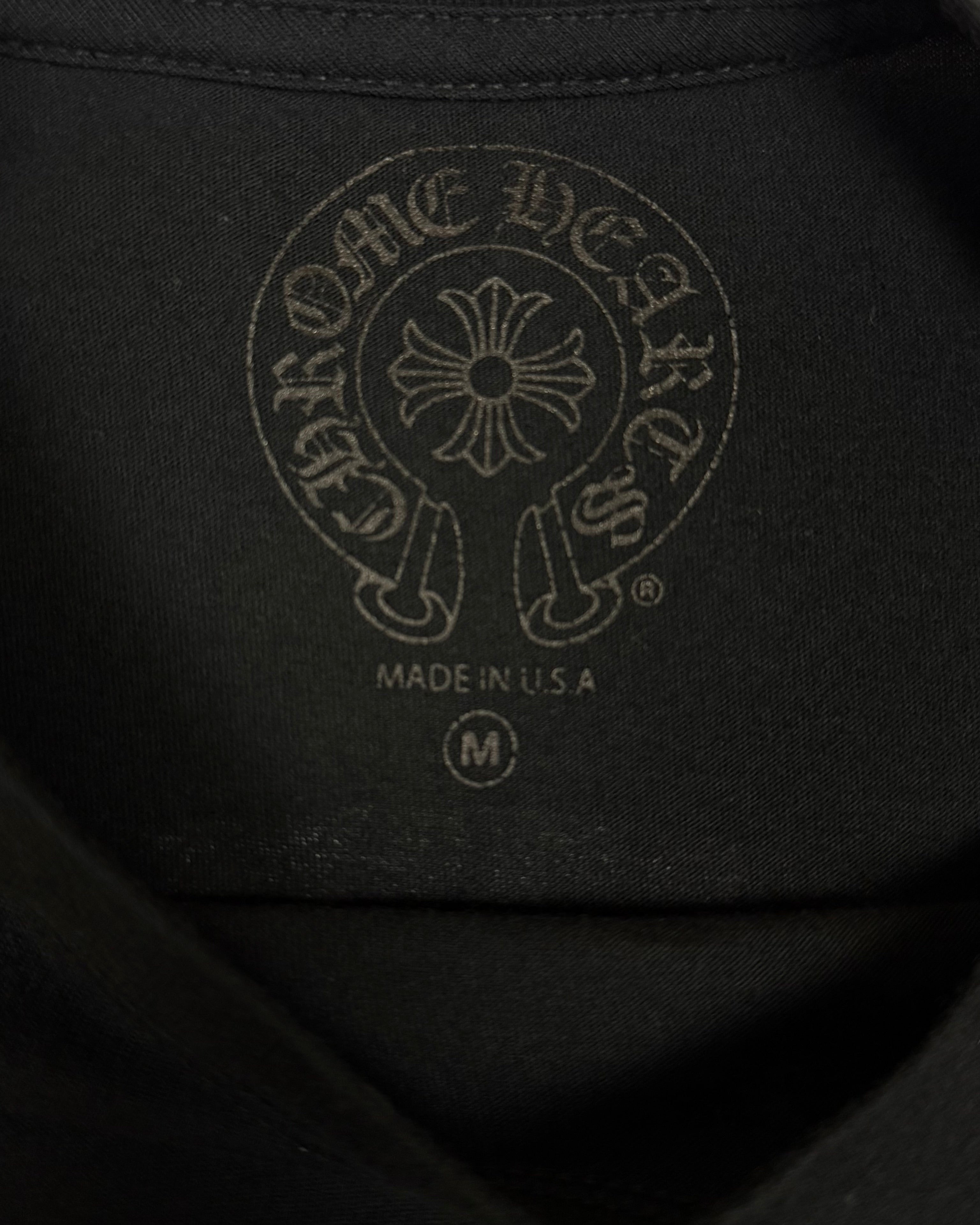 Chrome Hearts Black Yellow Plus Logo Longsleeve