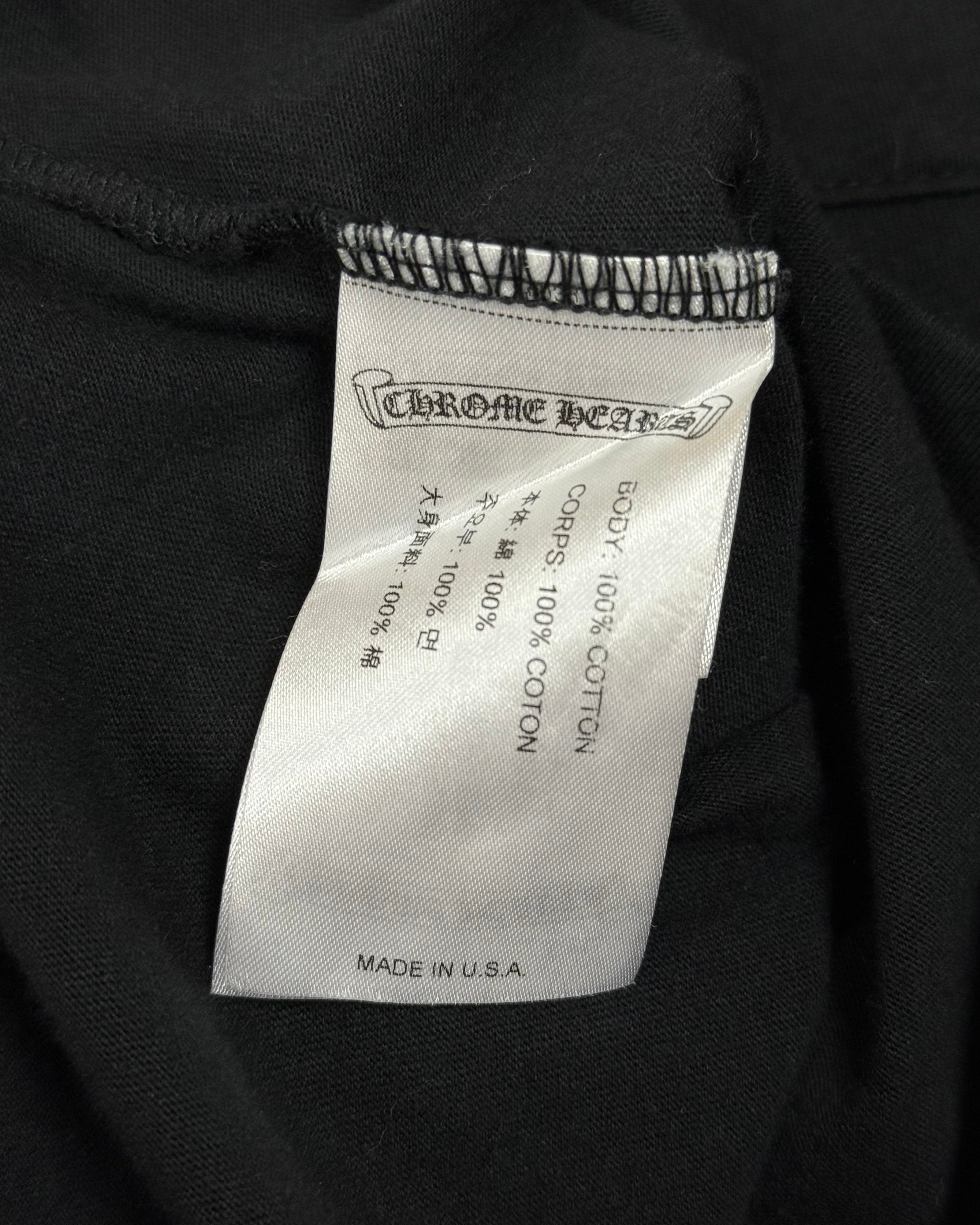 Chrome Hearts Black Yellow Plus Logo Longsleeve