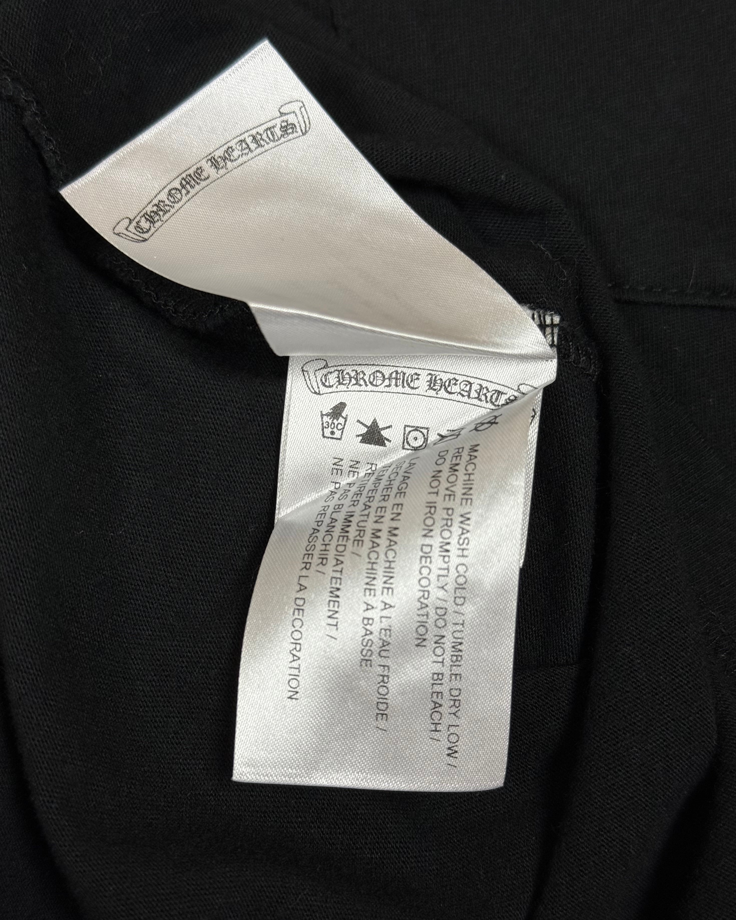Chrome Hearts Black Yellow Plus Logo Longsleeve
