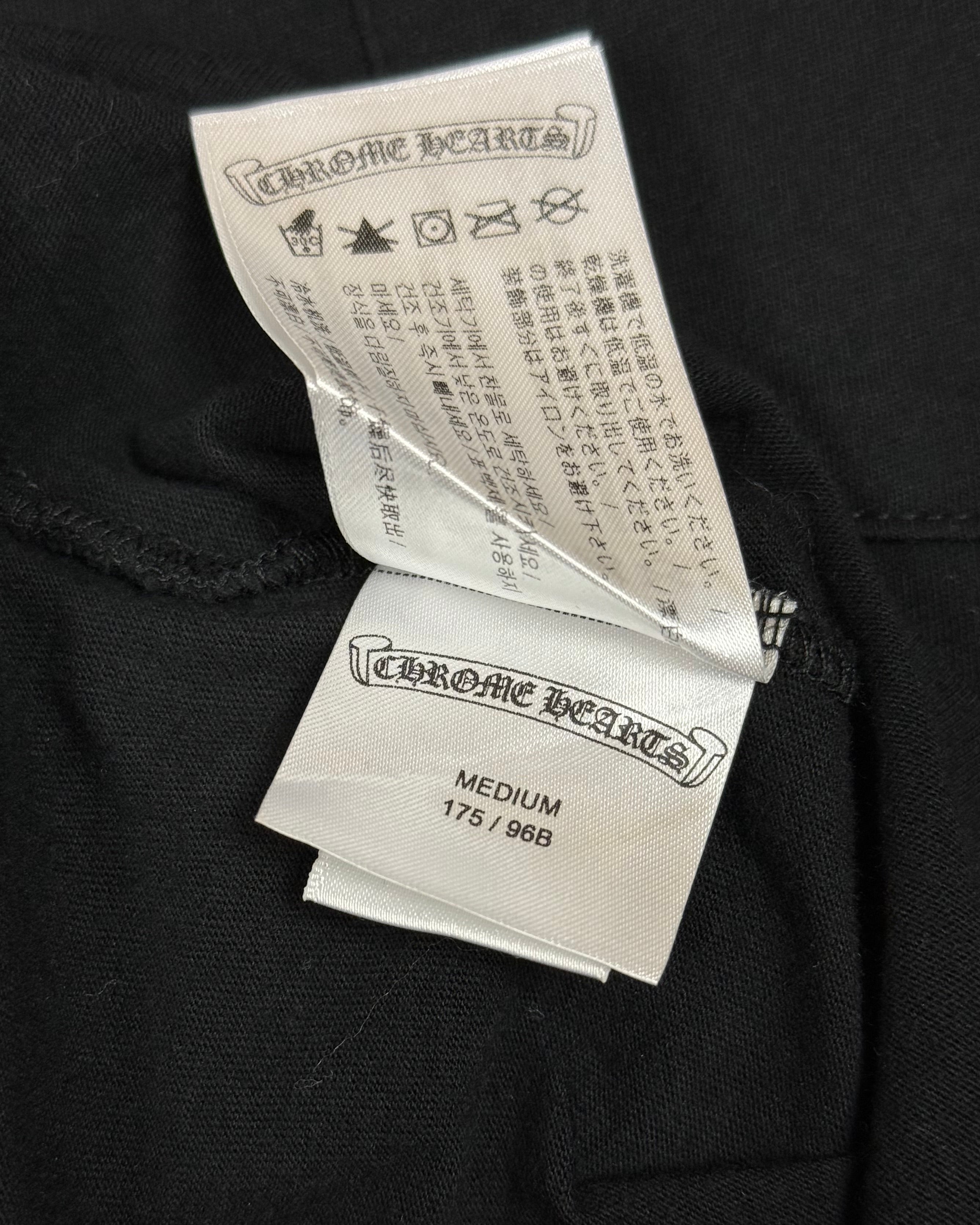 Chrome Hearts Black Yellow Plus Logo Longsleeve