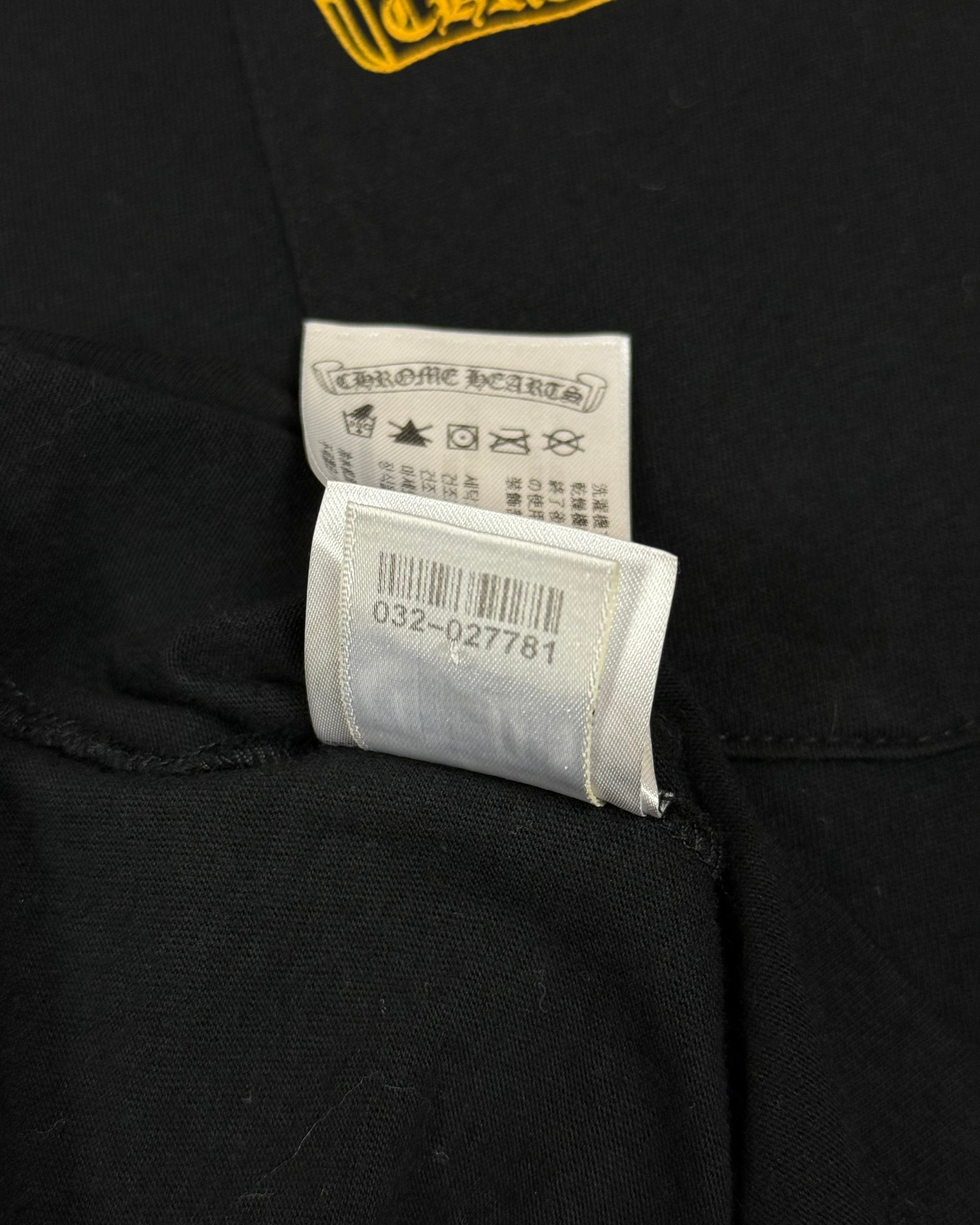Chrome Hearts Black Yellow Plus Logo Longsleeve