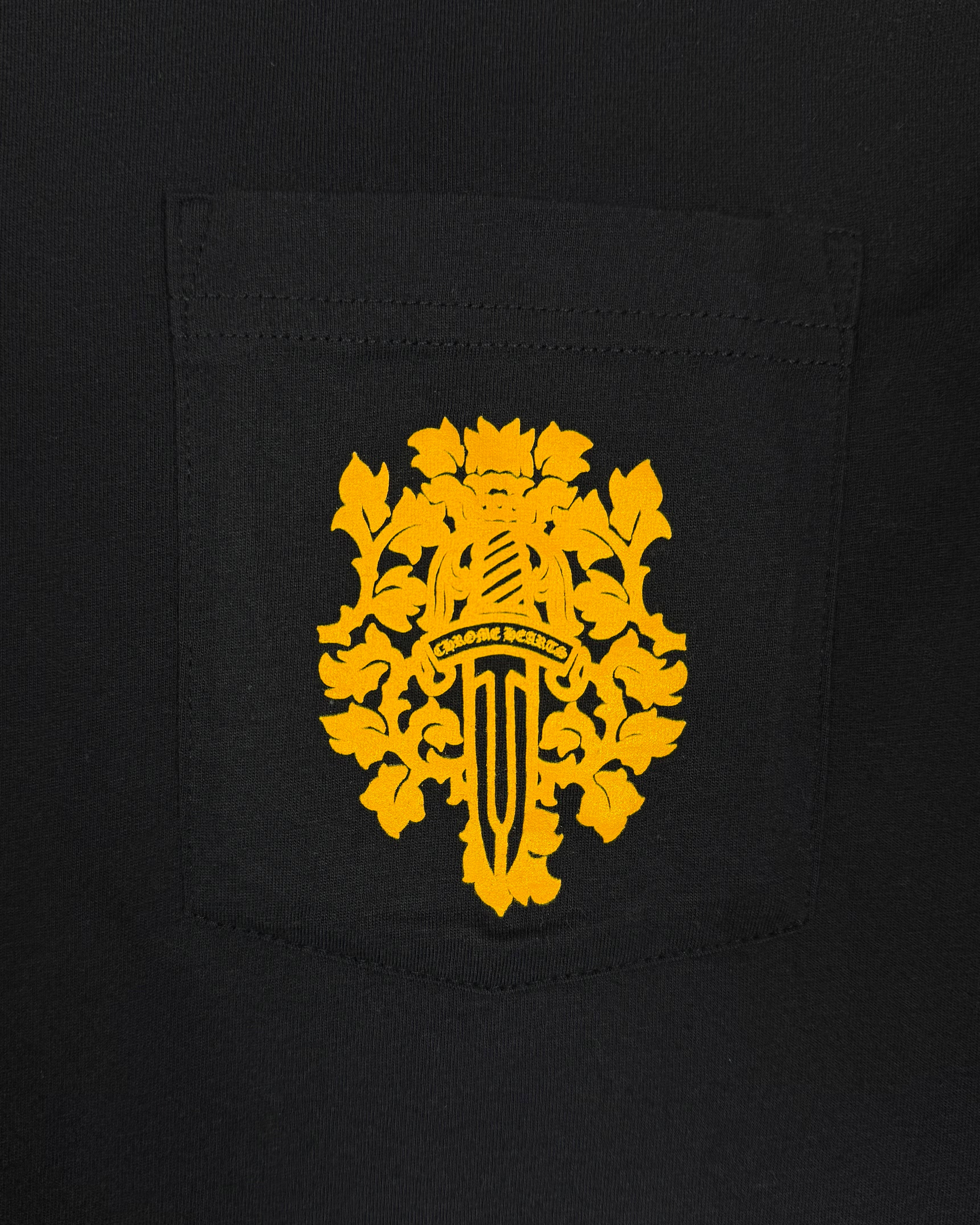 Chrome Heart Navy Yellow Dagger Longsleeve