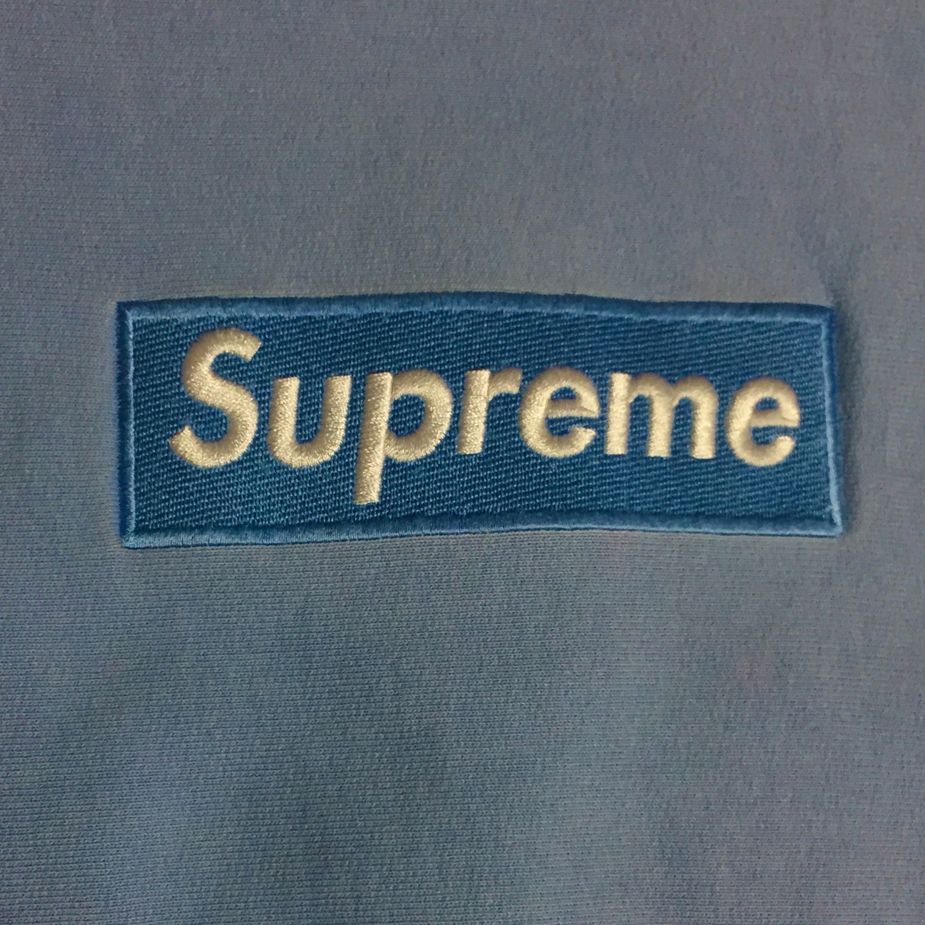 2001 Supreme Baby Blue Box Logo Crewneck