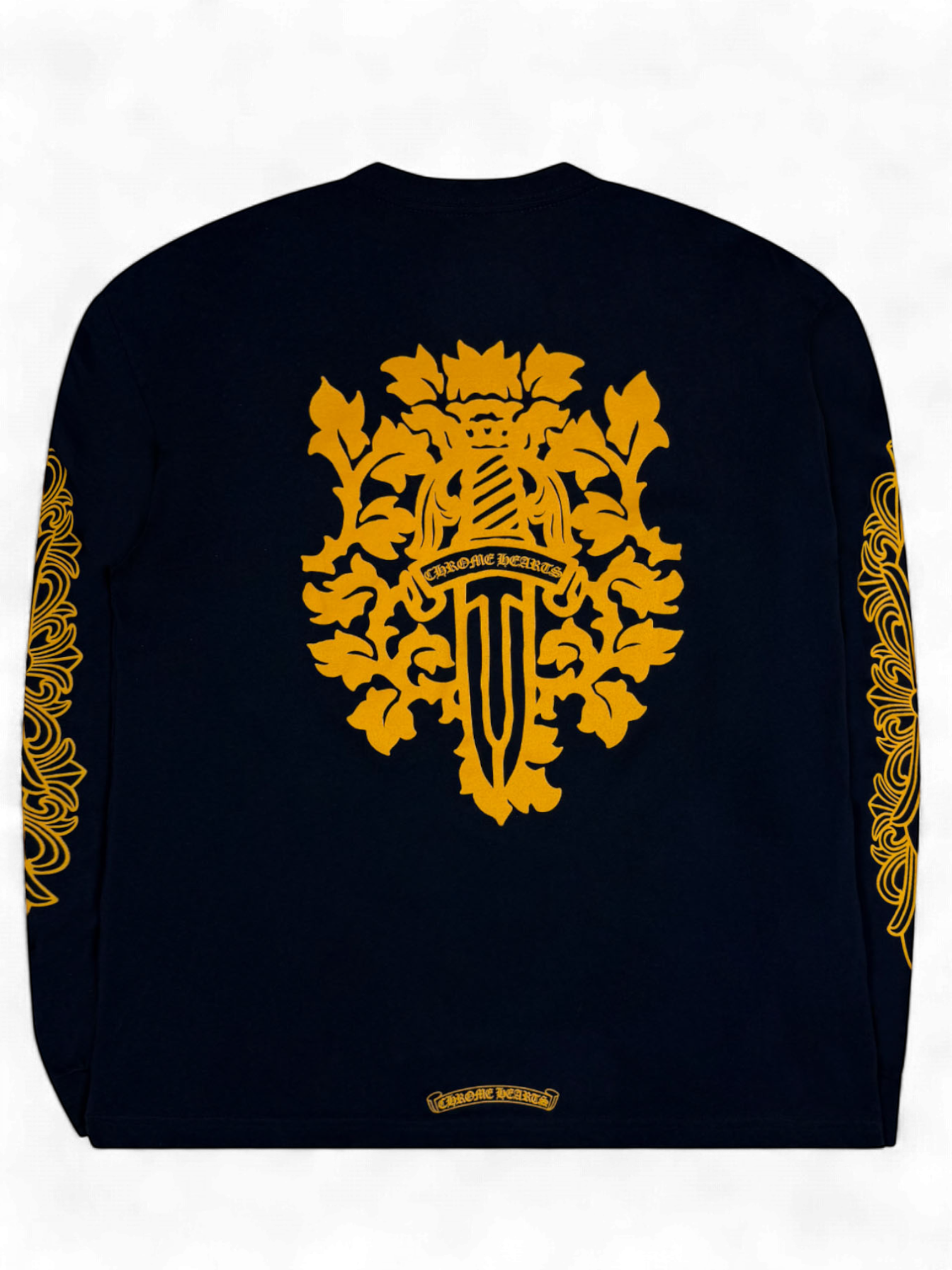 Chrome Heart Navy Yellow Dagger Longsleeve