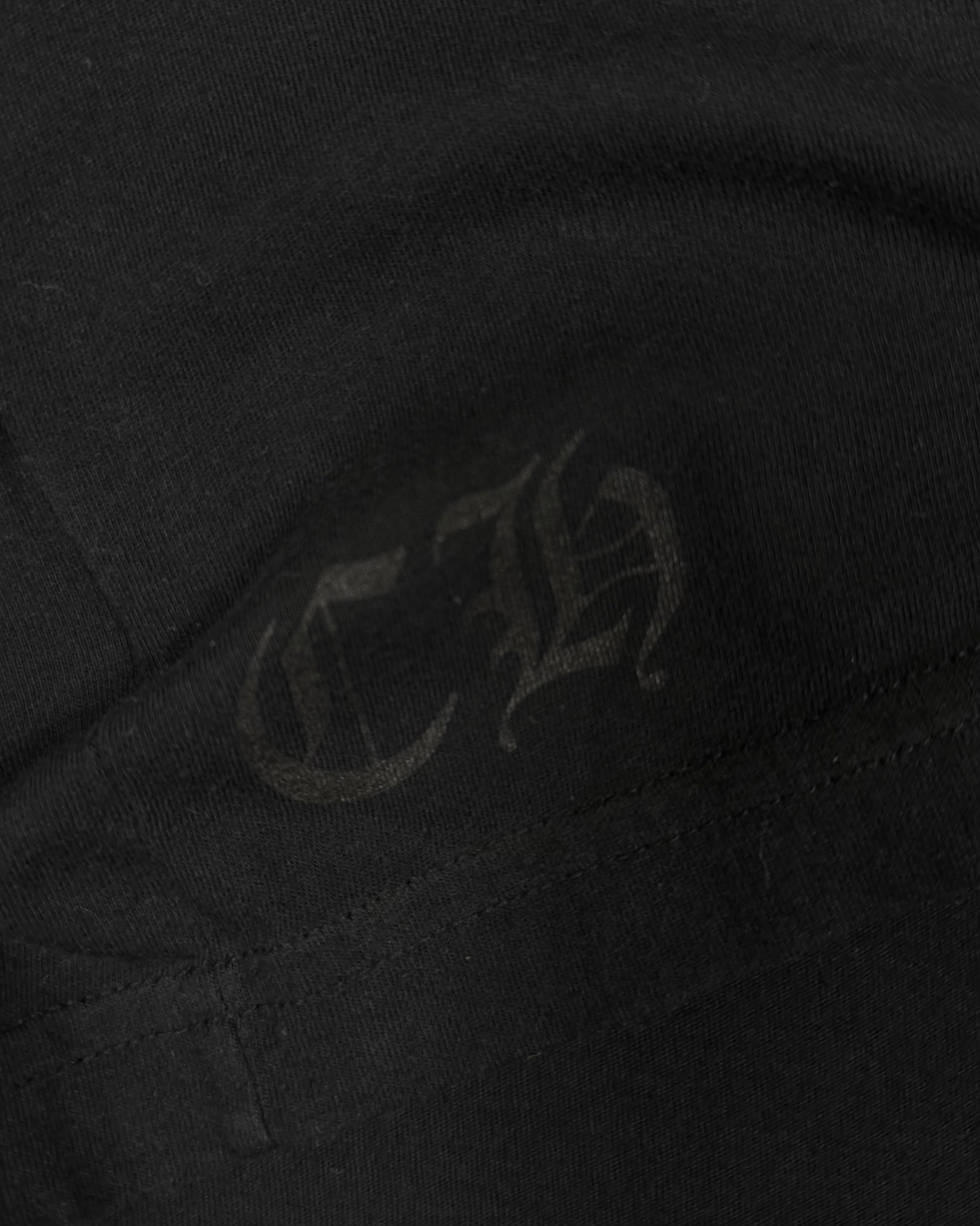 Chrome Hearts Black Scroll Logo Longsleeve