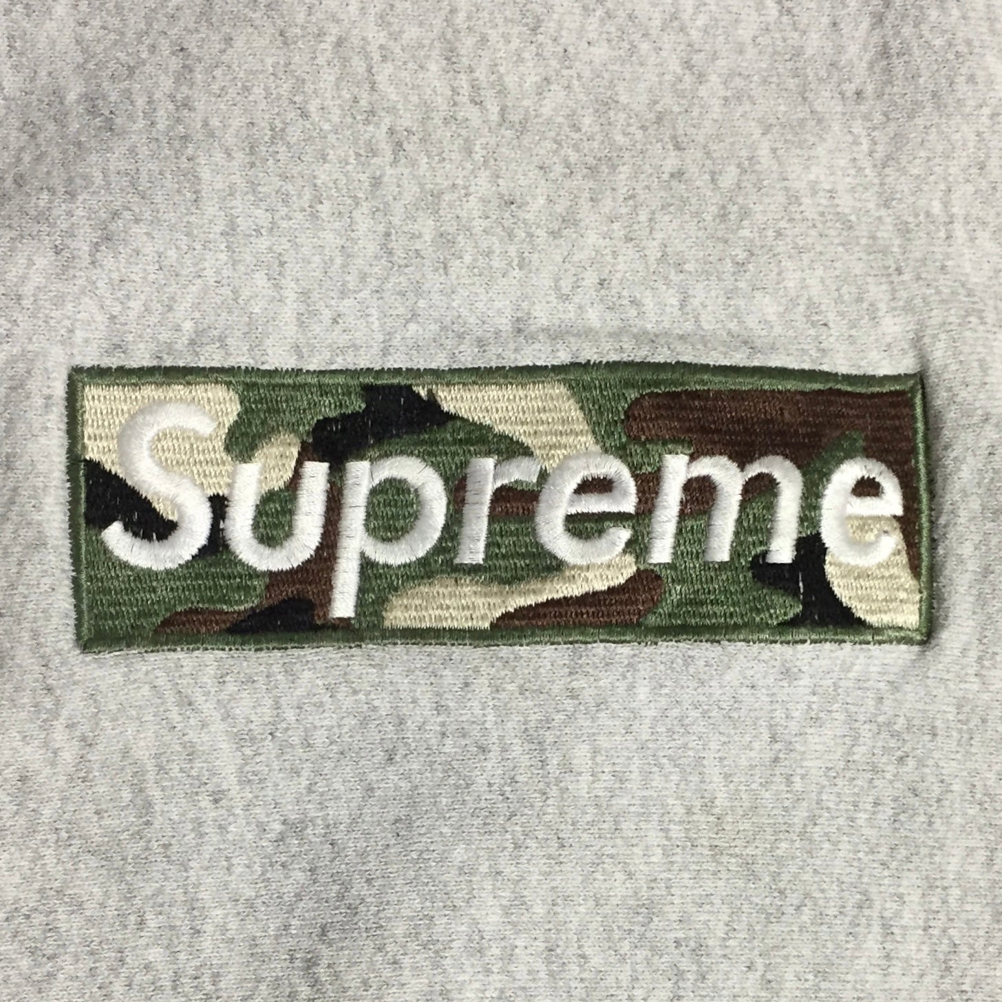 1995 Supreme 1st Anniversary Camo Box Logo Crewneck