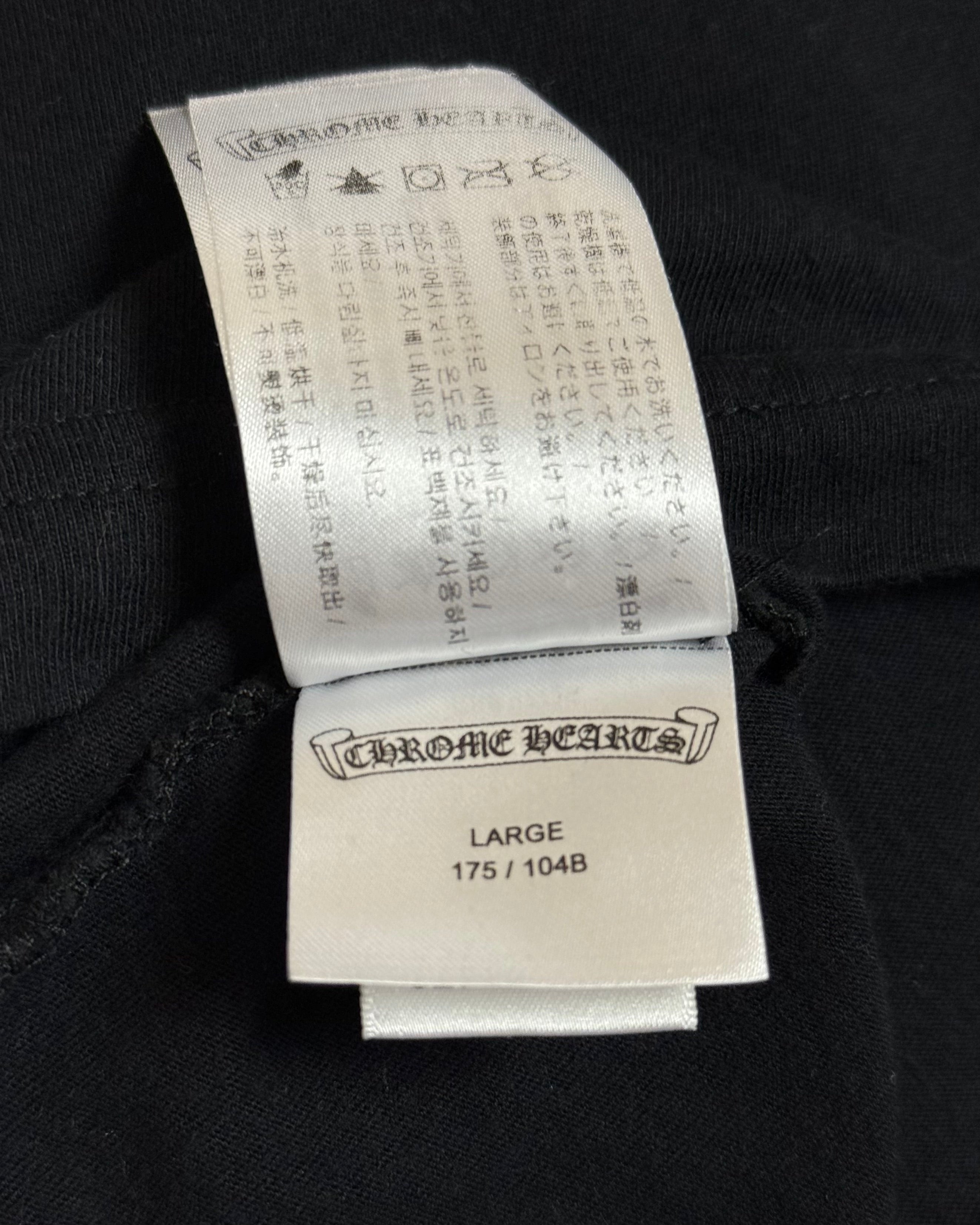 Chrome Hearts Black Scroll Logo Longsleeve