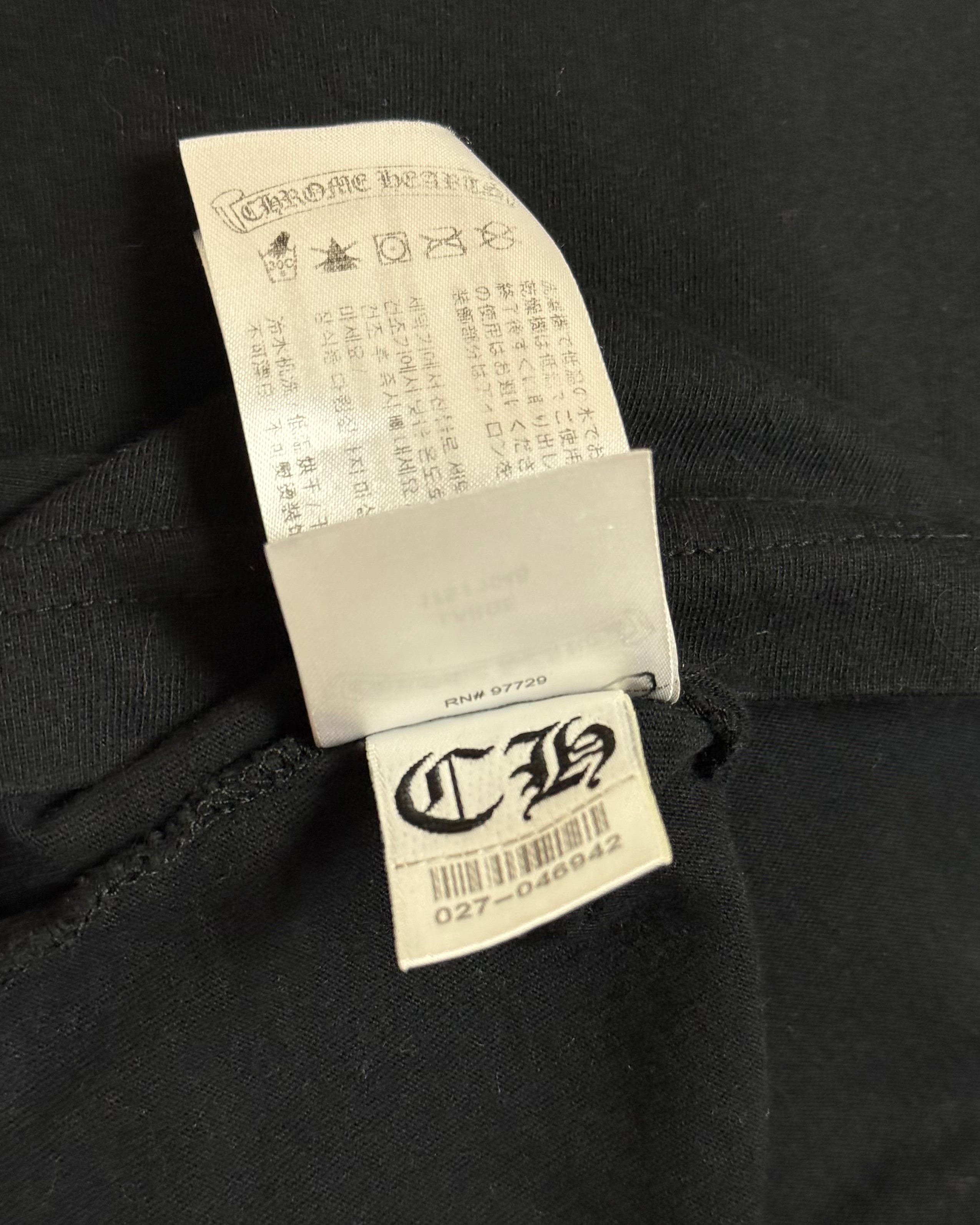 Chrome Hearts Black Scroll Logo Longsleeve