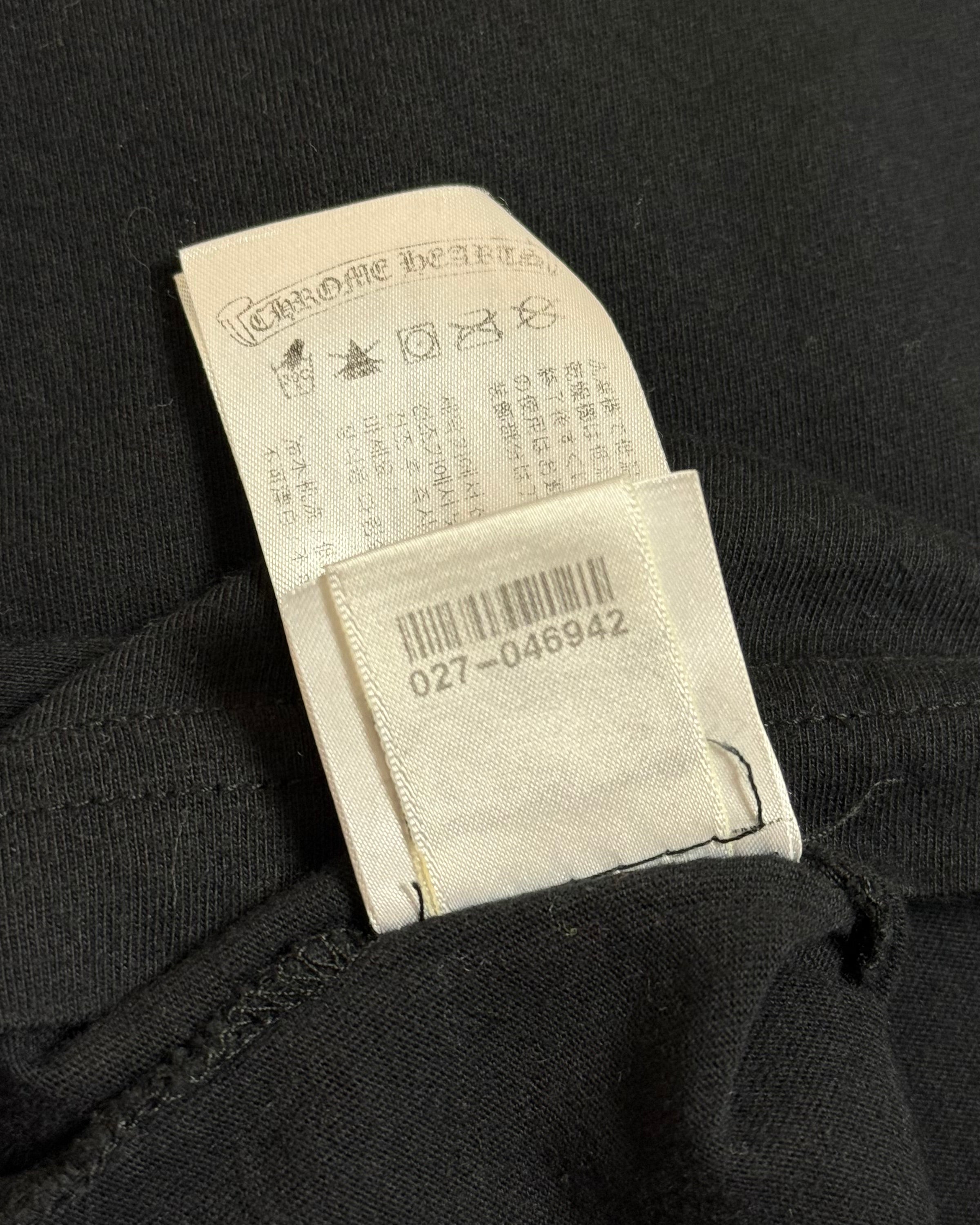Chrome Hearts Black Scroll Logo Longsleeve