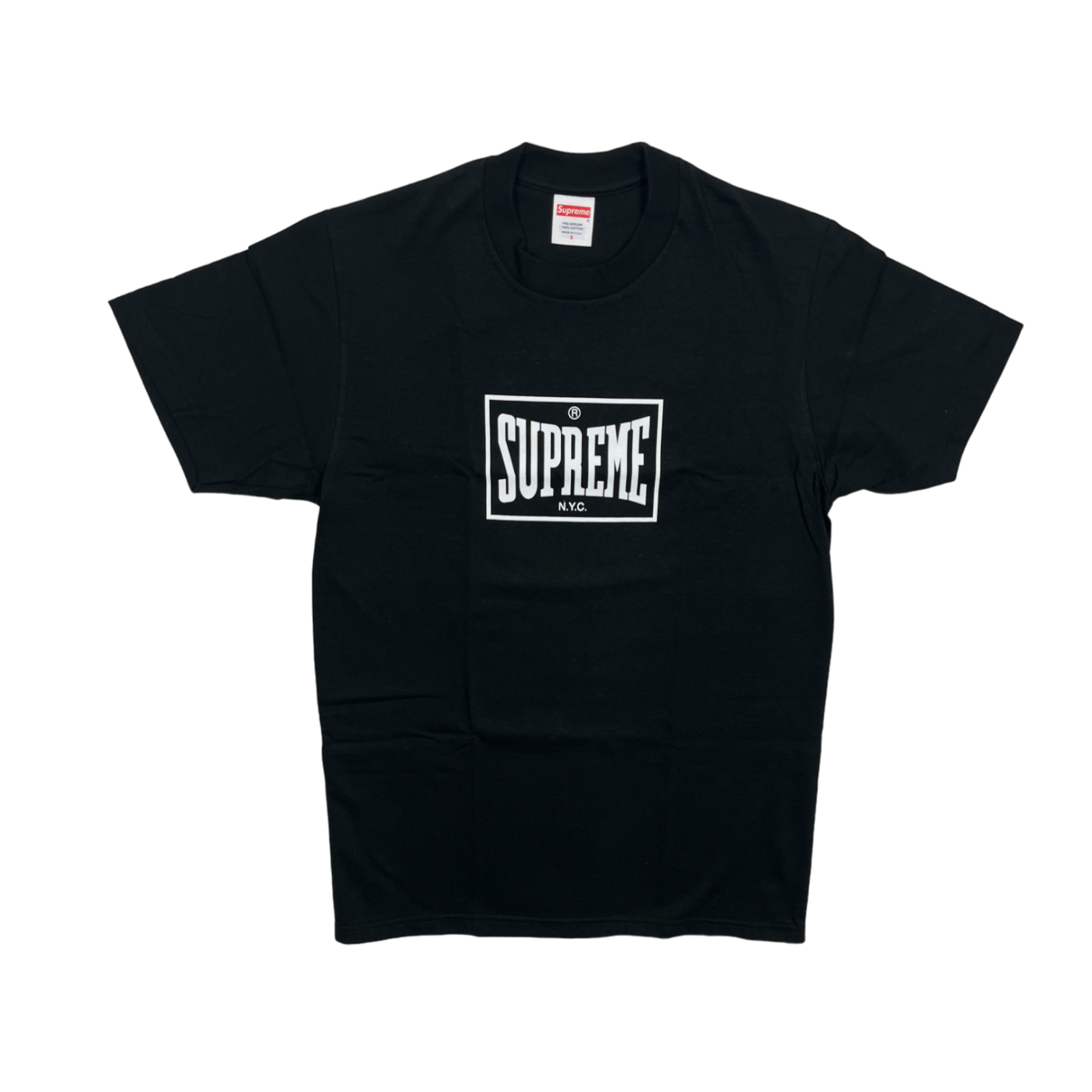 Supreme Black Warm Up Tee