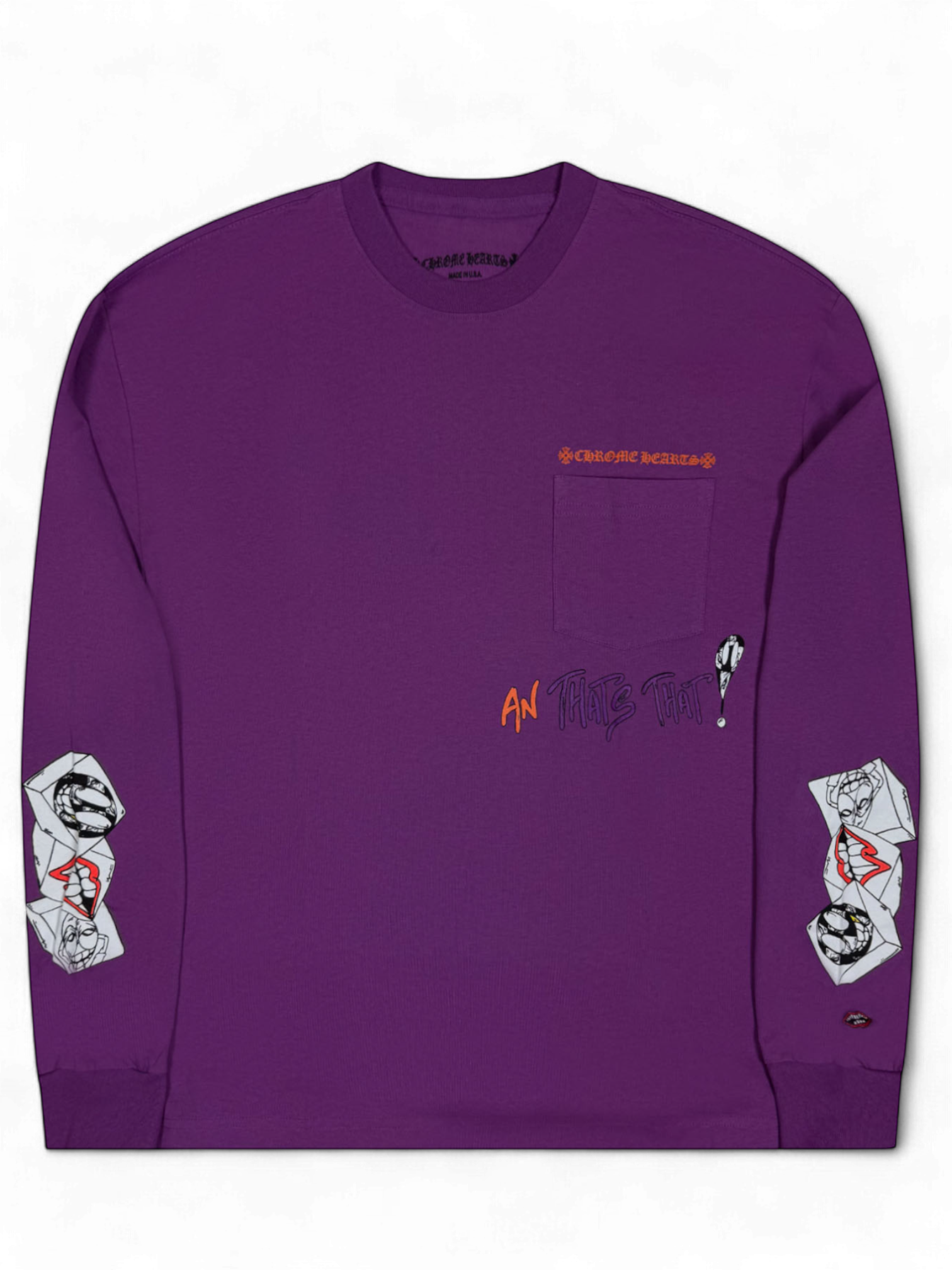 Chrome Hearts Matty Boy I Want More Not Less Purple Longsleeve