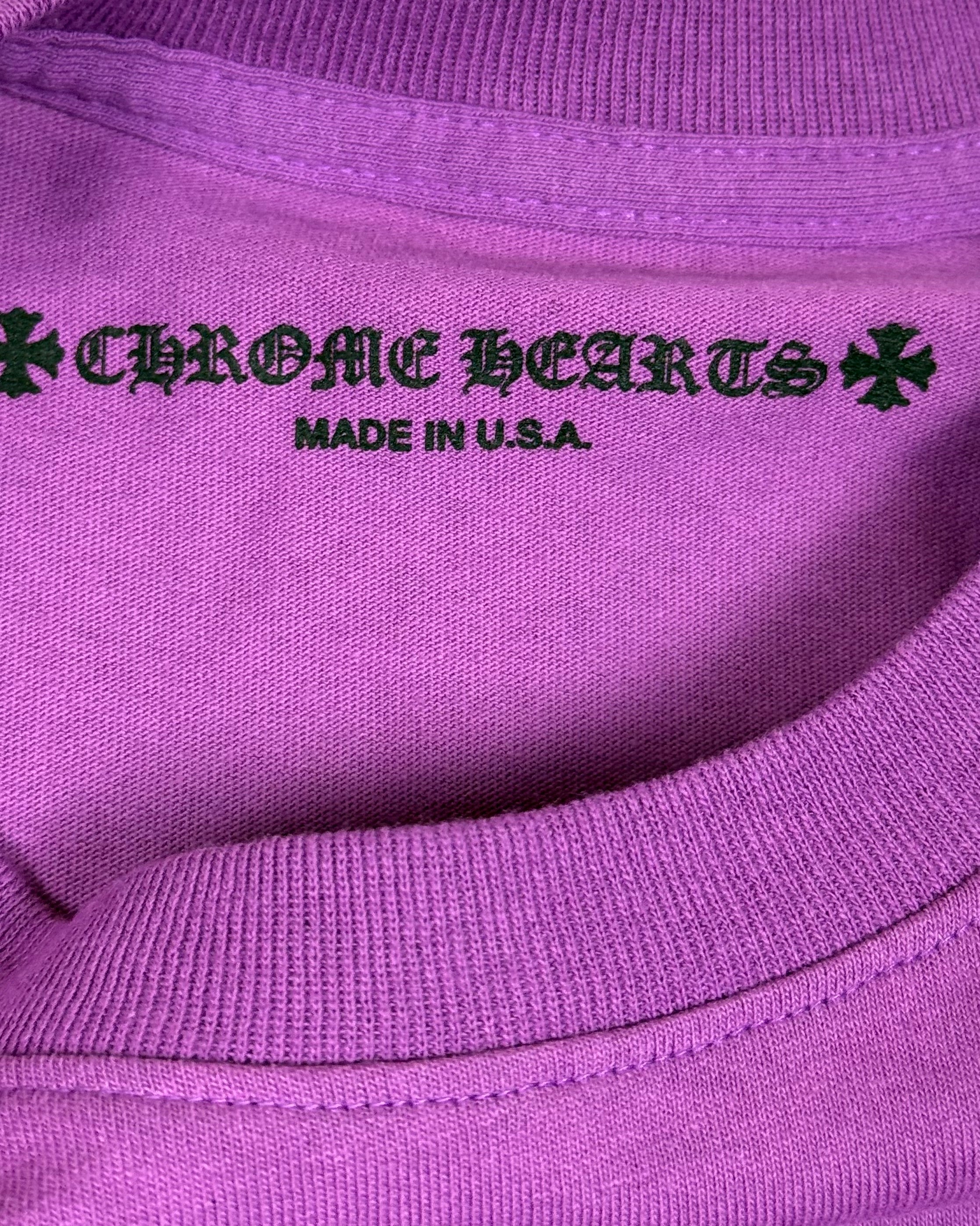 Chrome Hearts Matty Boy I Want More Not Less Purple Longsleeve