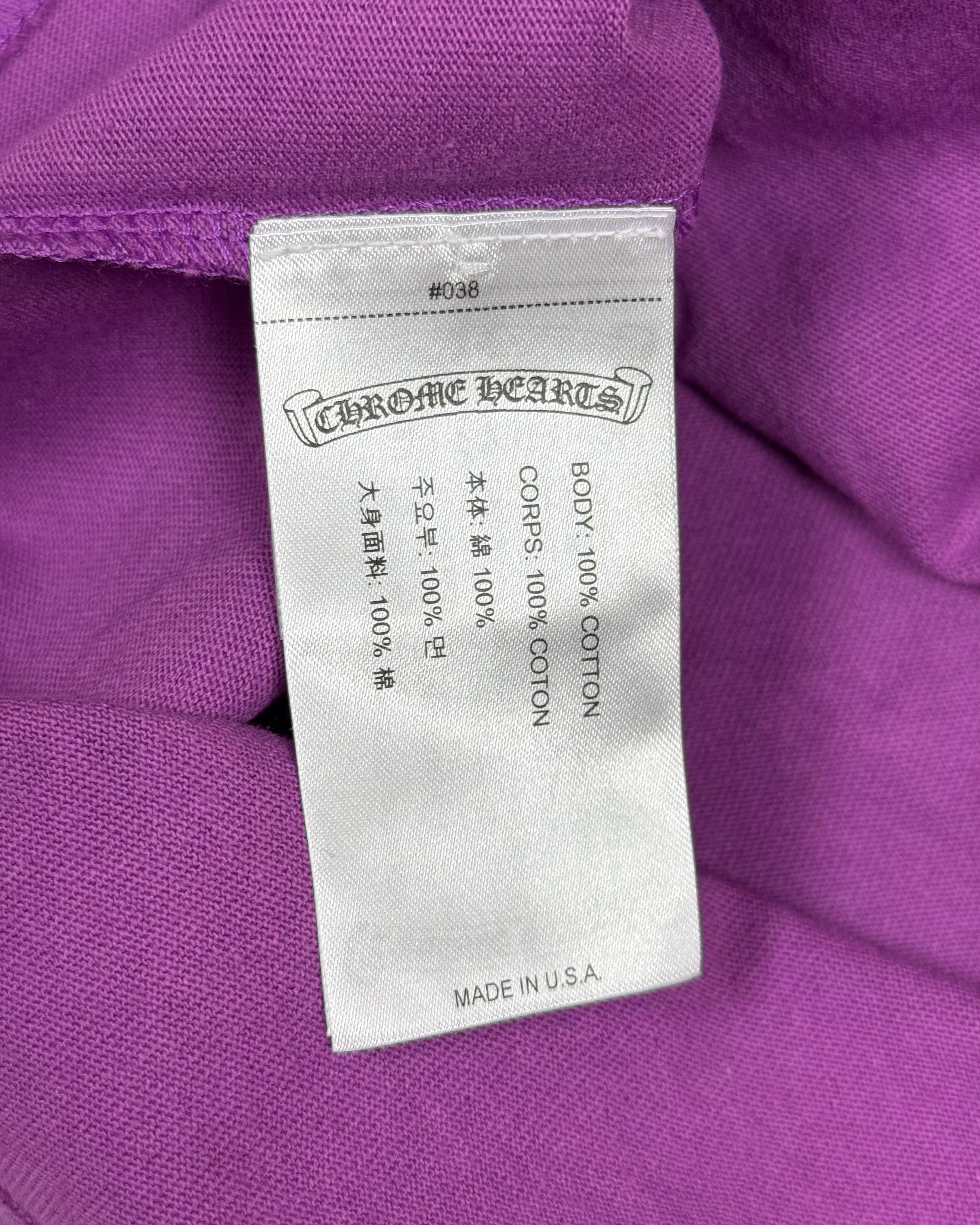 Chrome Hearts Matty Boy I Want More Not Less Purple Longsleeve