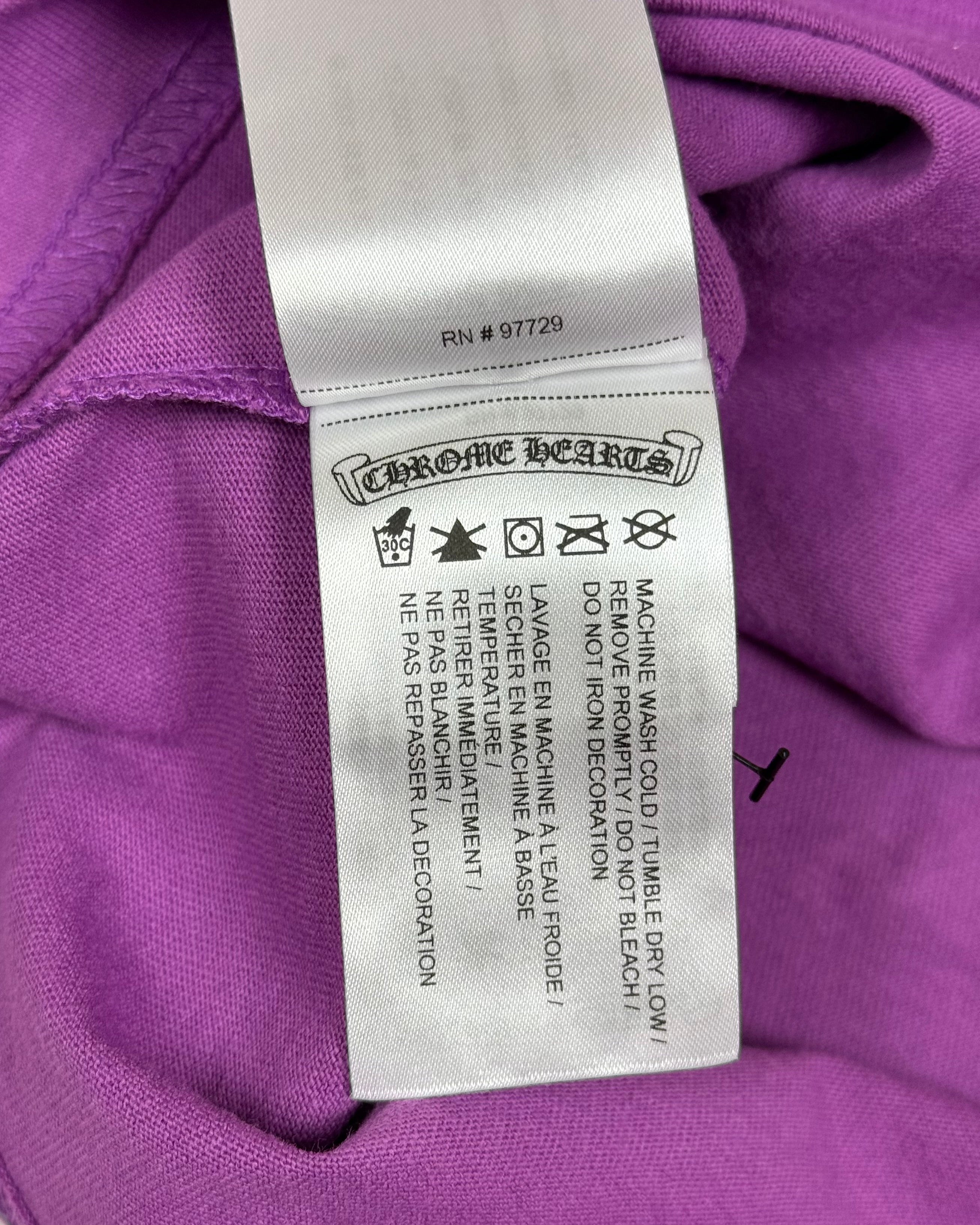 Chrome Hearts Matty Boy I Want More Not Less Purple Longsleeve