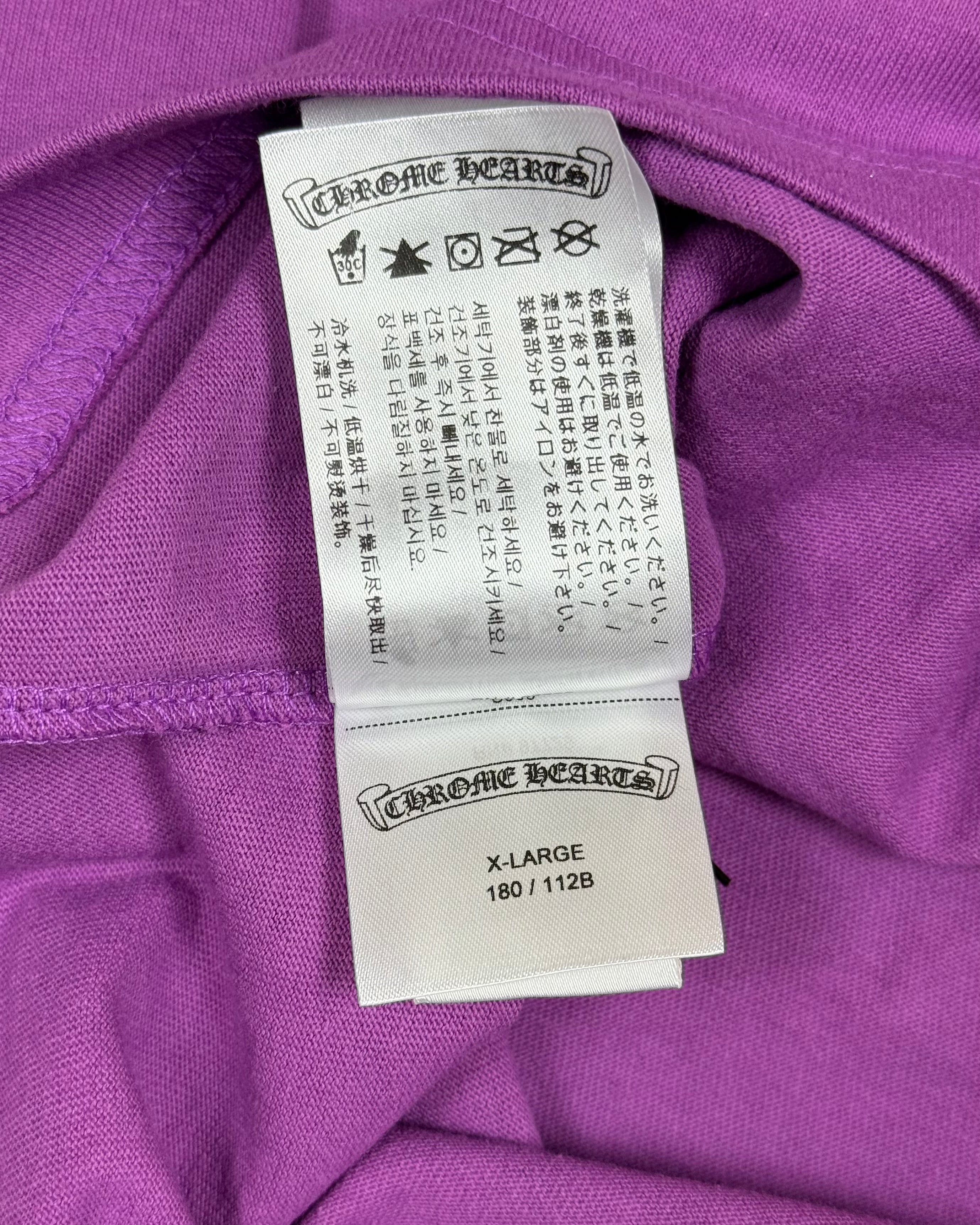 Chrome Hearts Matty Boy I Want More Not Less Purple Longsleeve